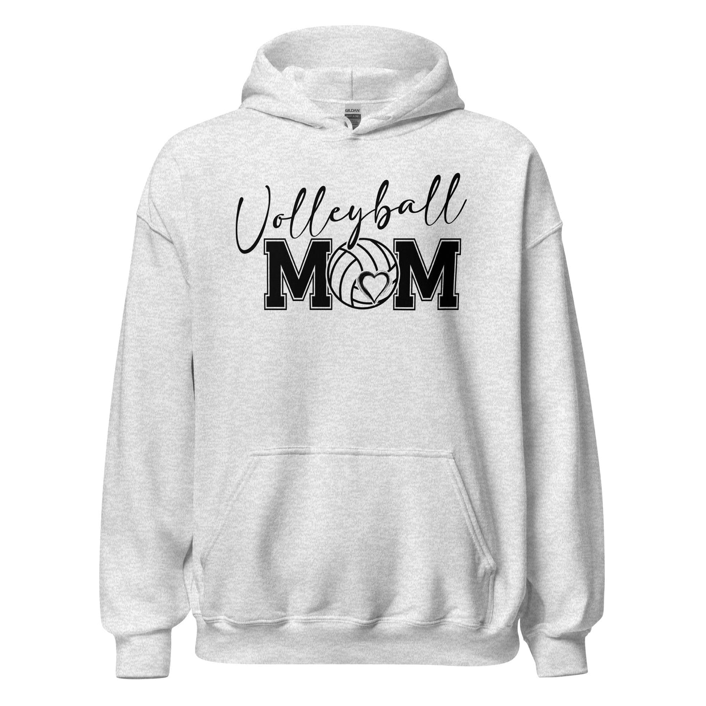 Bold & Script Volleyball Mom Hoodie Ash / S Spirit Gear Collective Hoodie