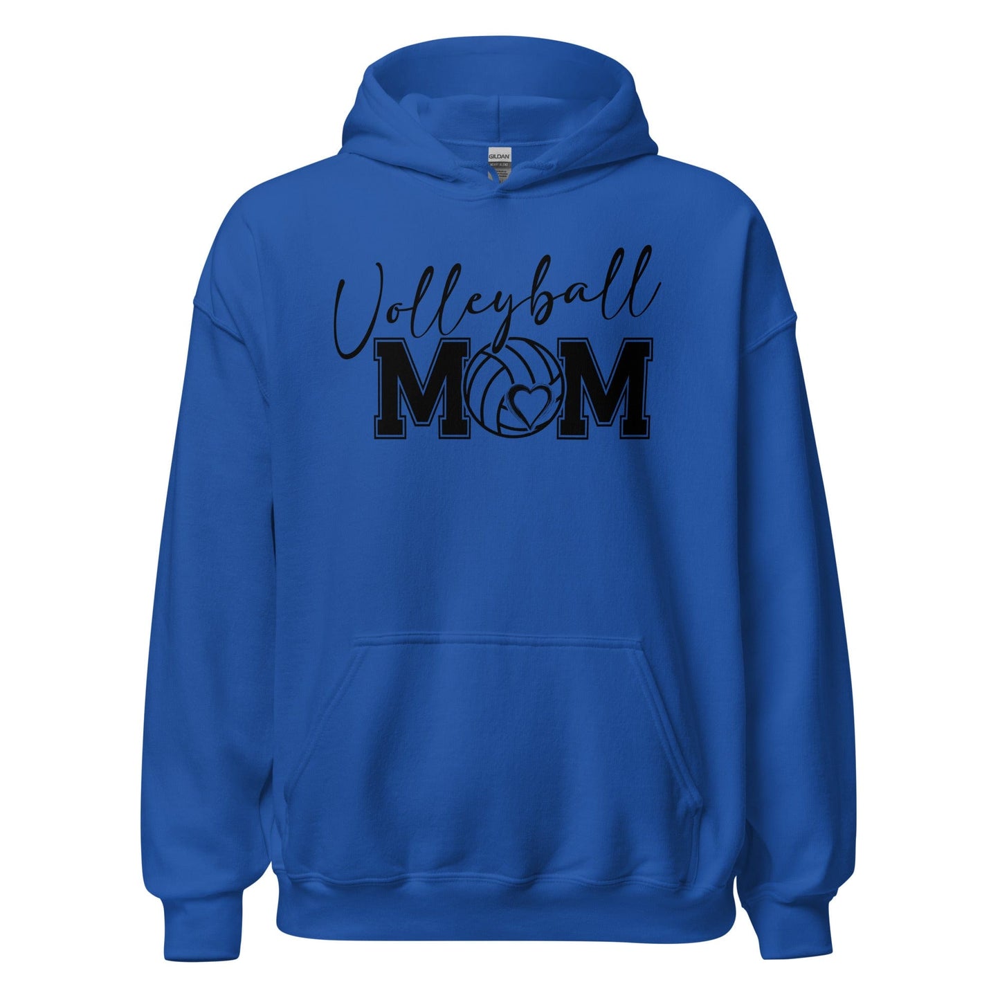 Bold & Script Volleyball Mom Hoodie Royal / S Spirit Gear Collective Hoodie