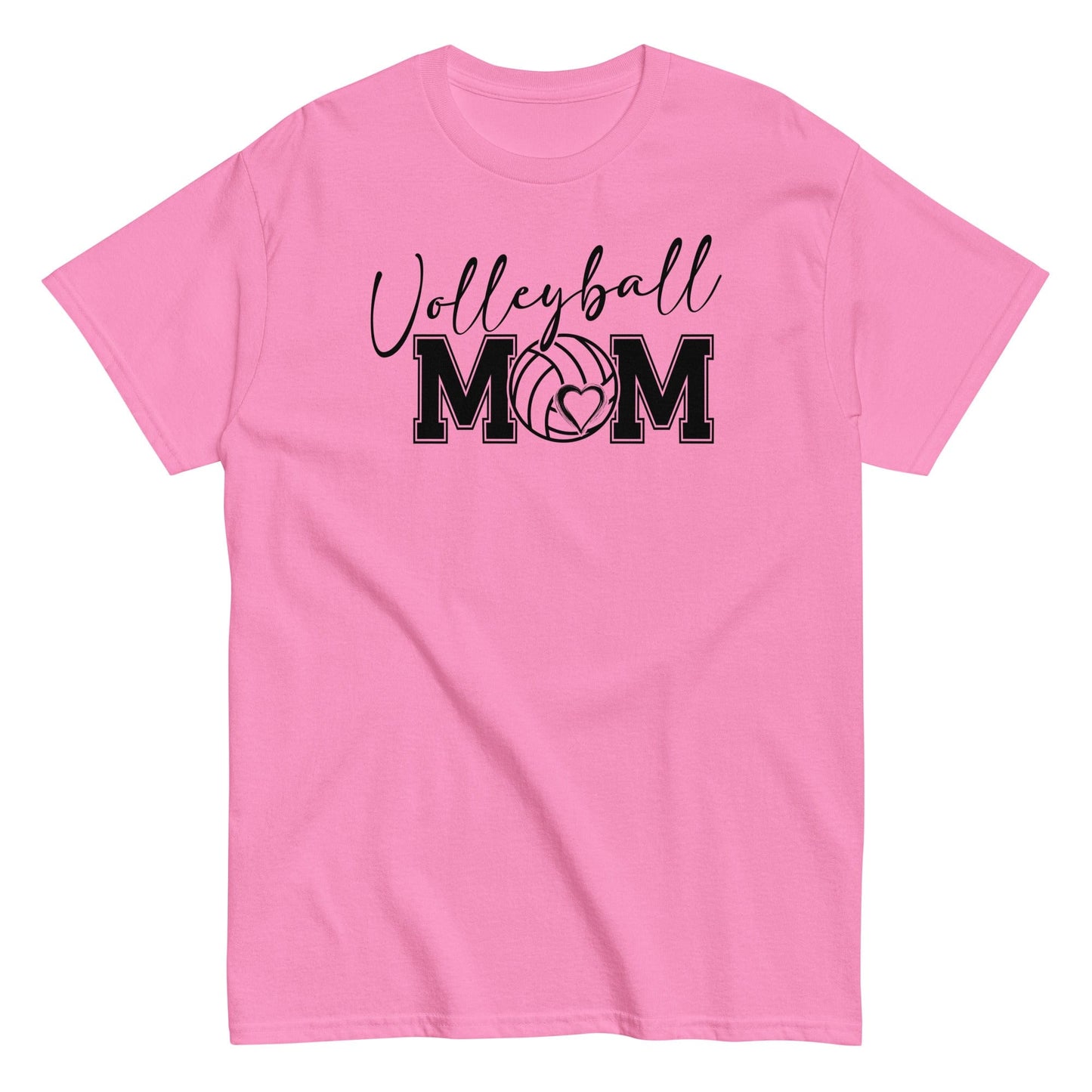 Bold & Script Volleyball Mom T-Shirt Azalea / S Spirit Gear Collective T-Shirt