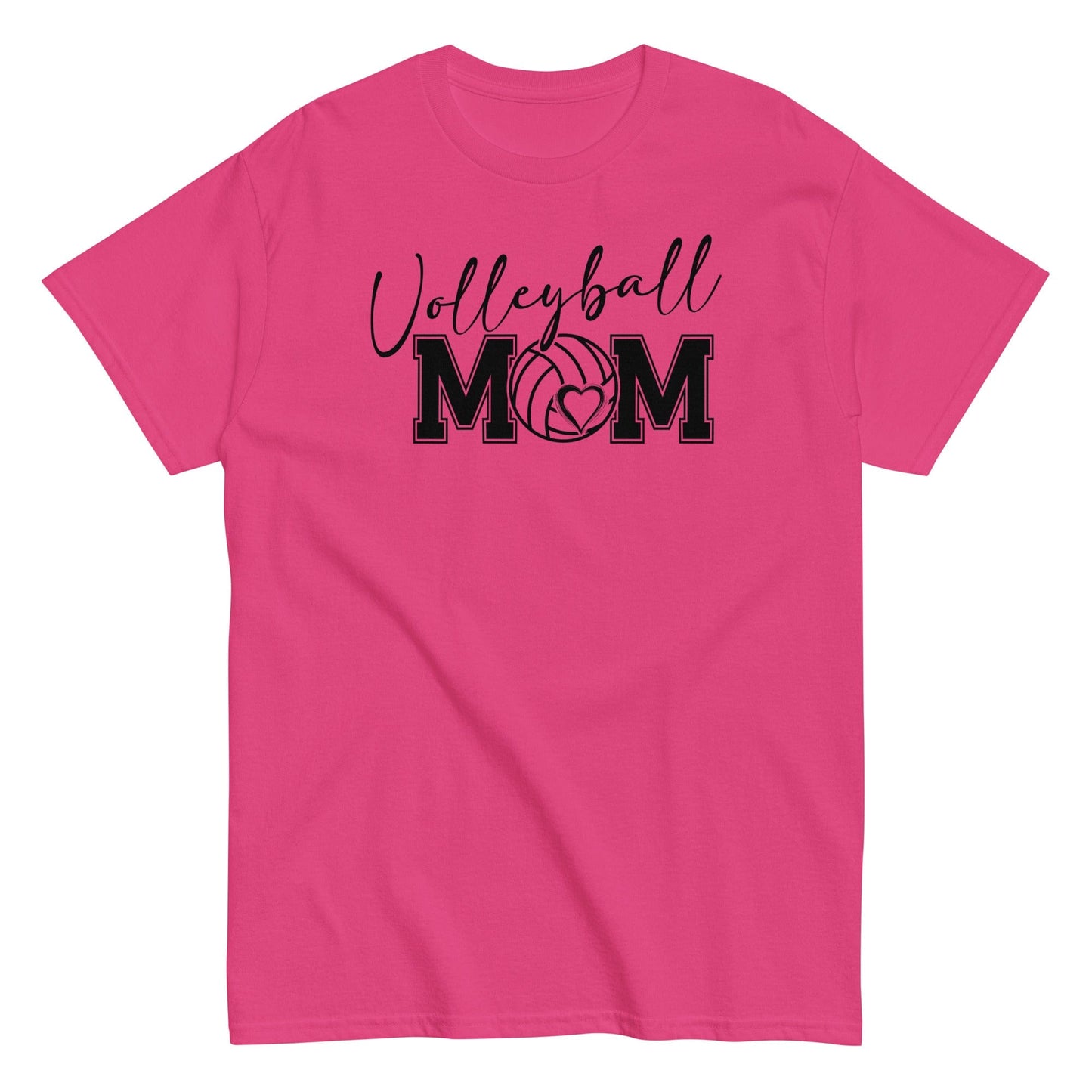 Bold & Script Volleyball Mom T-Shirt Heliconia / S Spirit Gear Collective T-Shirt