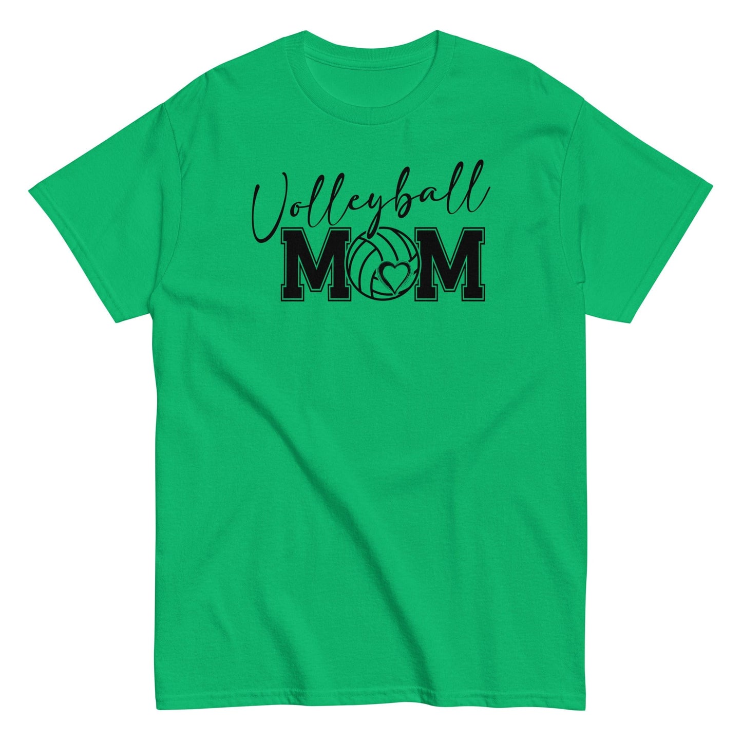 Bold & Script Volleyball Mom T-Shirt Irish Green / S Spirit Gear Collective T-Shirt