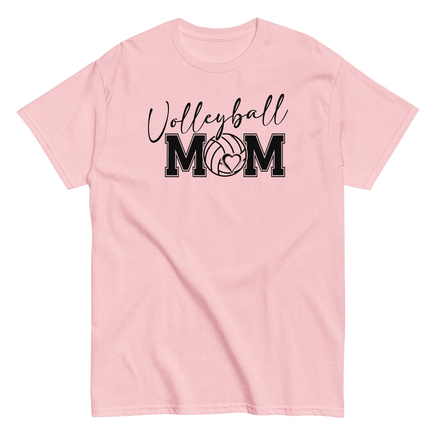 Bold & Script Volleyball Mom T-Shirt Light Pink / S Spirit Gear Collective T-Shirt