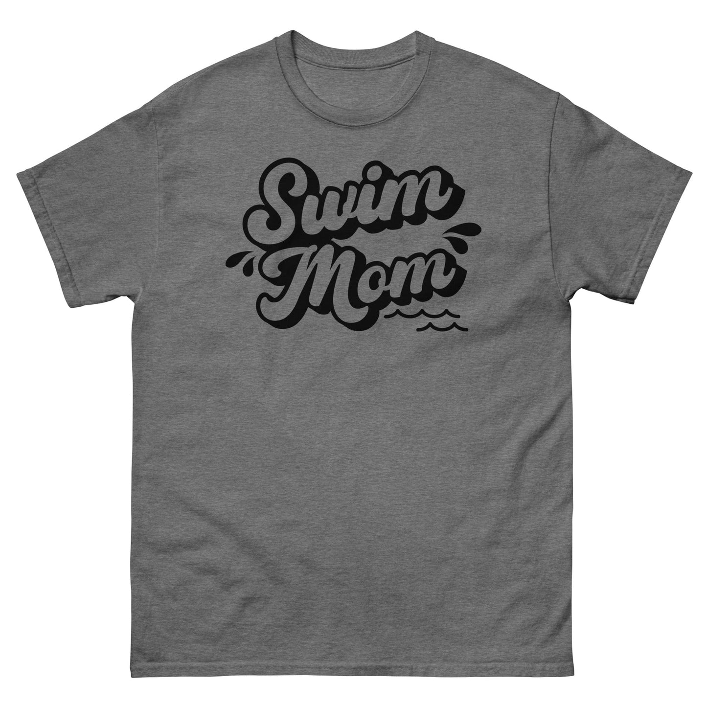 Bold Swim Mom Graphic Tee – Supportive, Stylish, and Sporty Graphite Heather / S Spirit Gear Collective T-Shirt