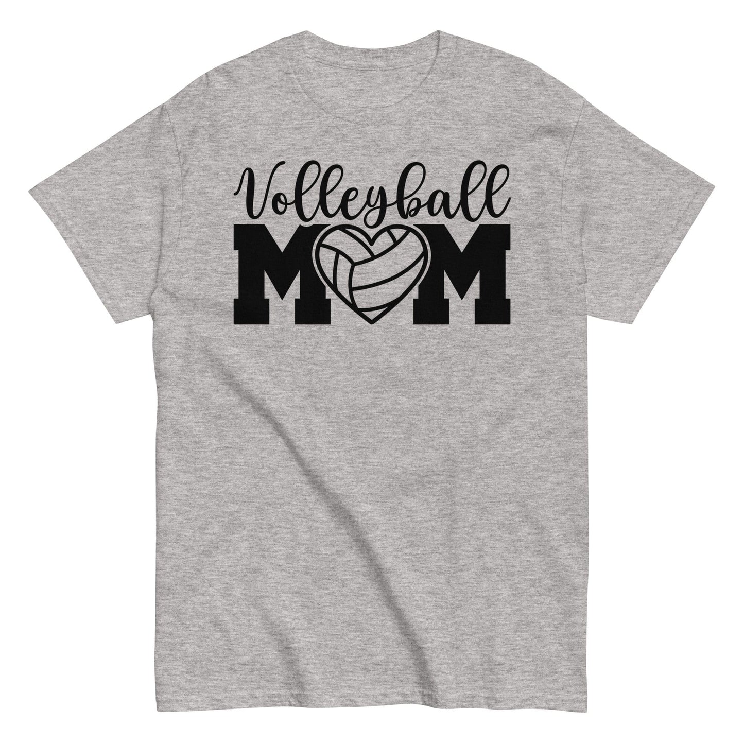 Bold Volleyball MOM Tee with Heart Graphic Sport Grey / S Spirit Gear Collective T-Shirt