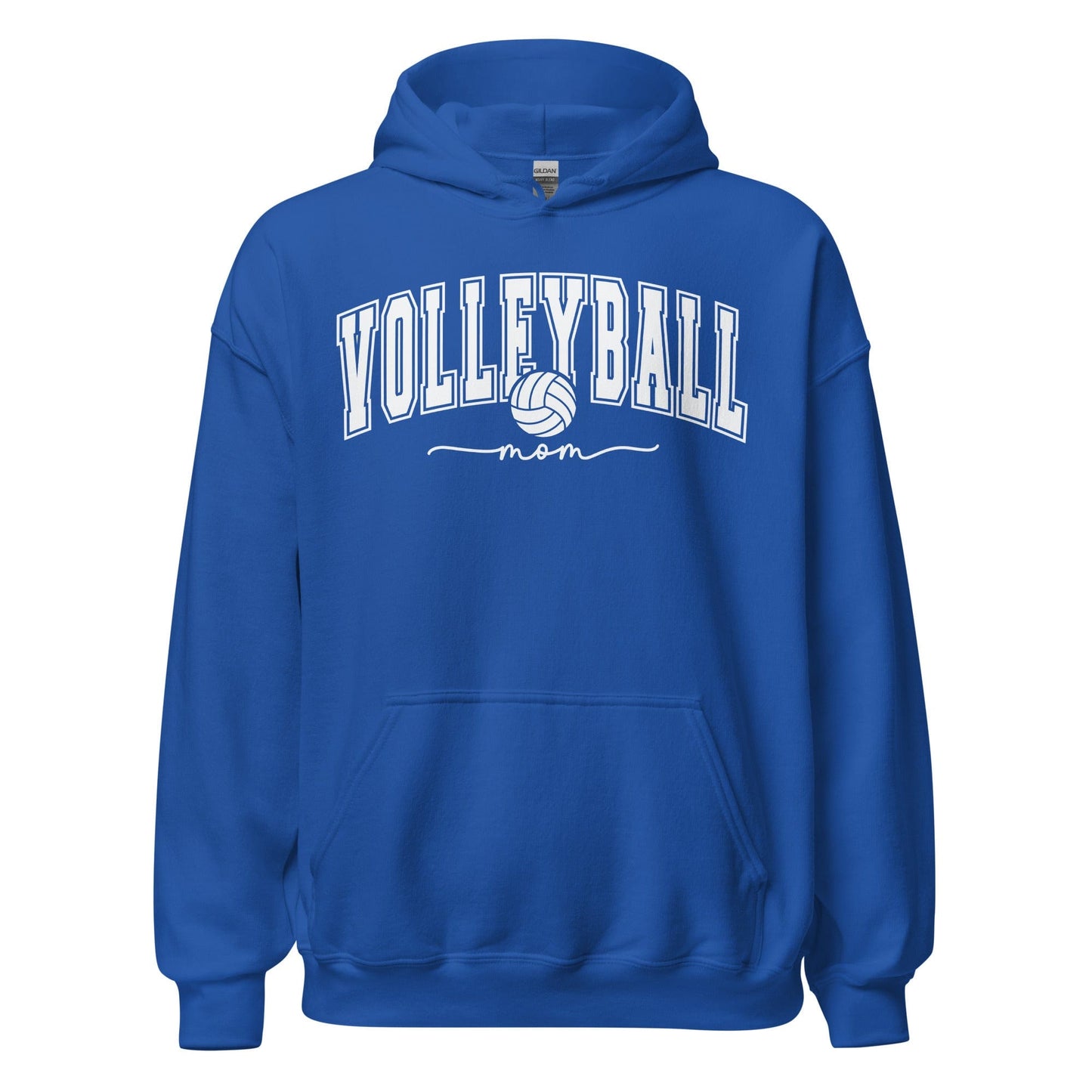 Classic Collegiate Volleyball Mom Hoodie Royal / S Spirit Gear Collective Hoodie