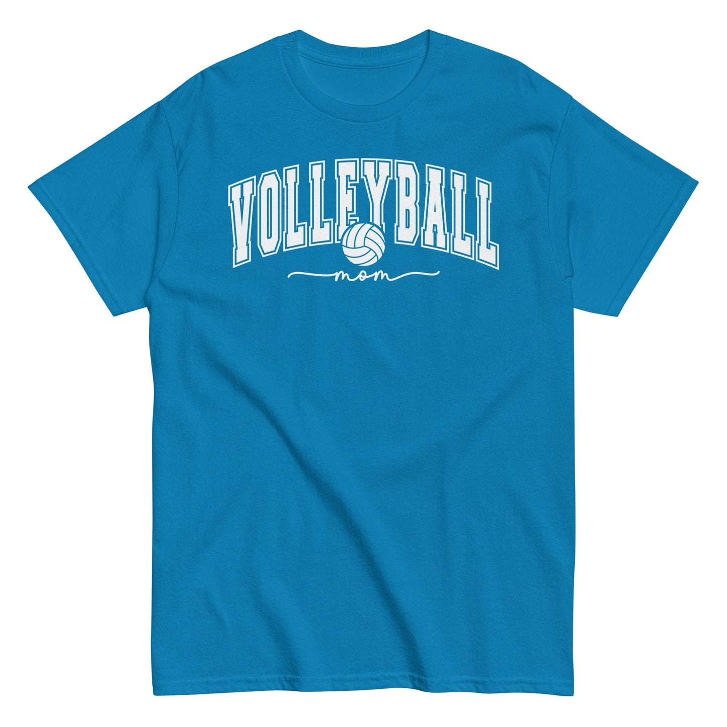 Classic Collegiate Volleyball Mom T-Shirt Sapphire / S Spirit Gear Collective T-Shirt