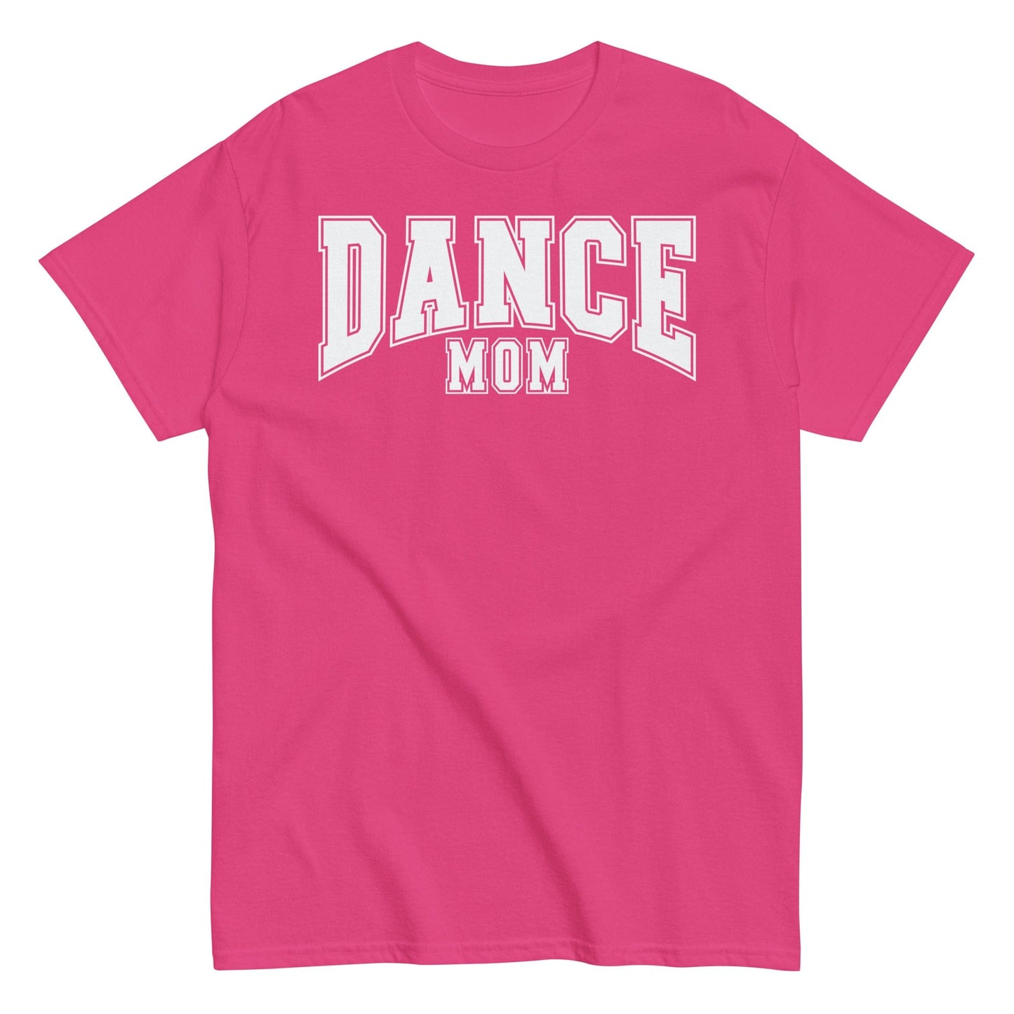 Classic Dance Mom Shirt | Bold Block Letter Dance Tee | Support Your Dancer in Style Heliconia / S Spirit Gear Collective T-Shirt