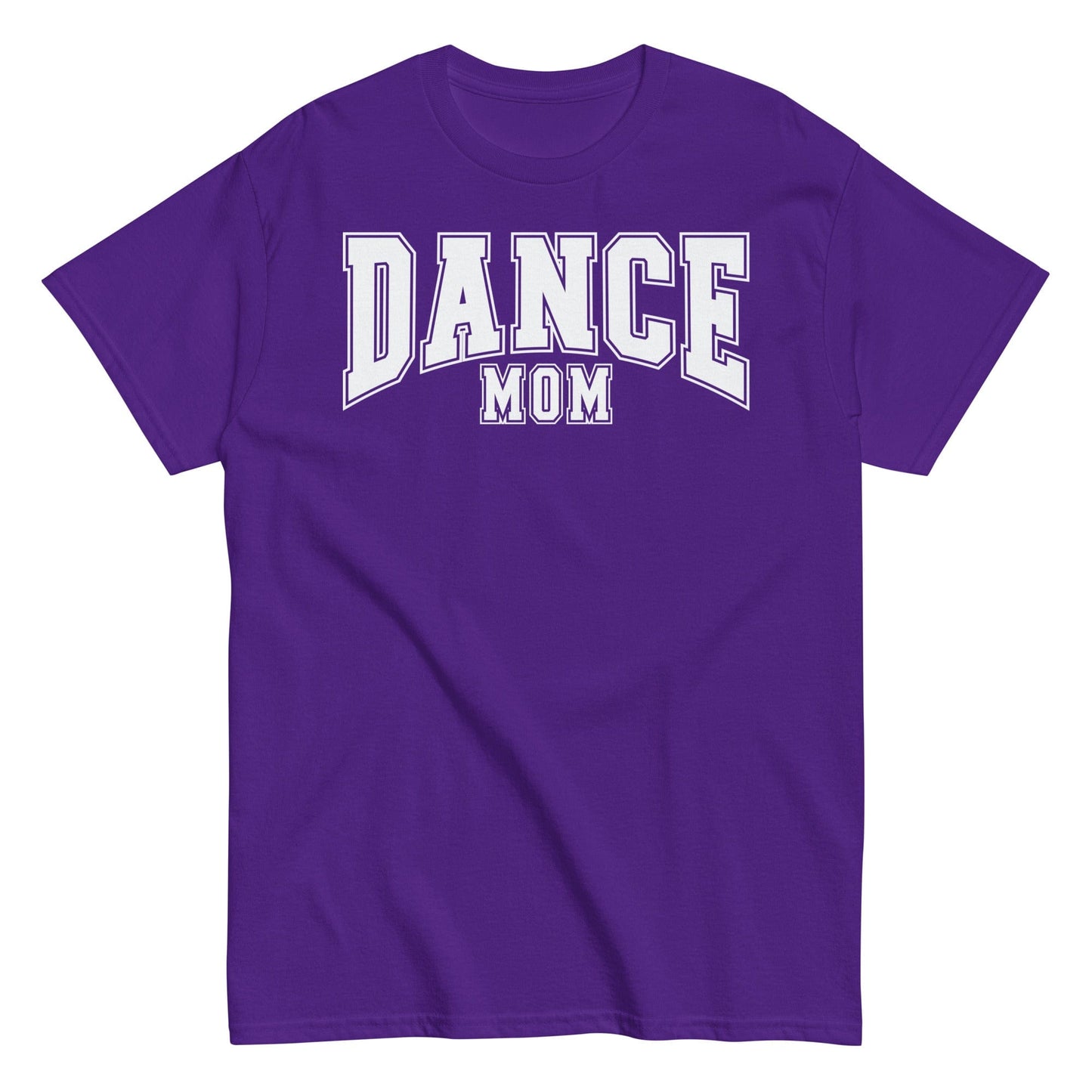 Classic Dance Mom Shirt | Bold Block Letter Dance Tee | Support Your Dancer in Style Purple / S Spirit Gear Collective T-Shirt