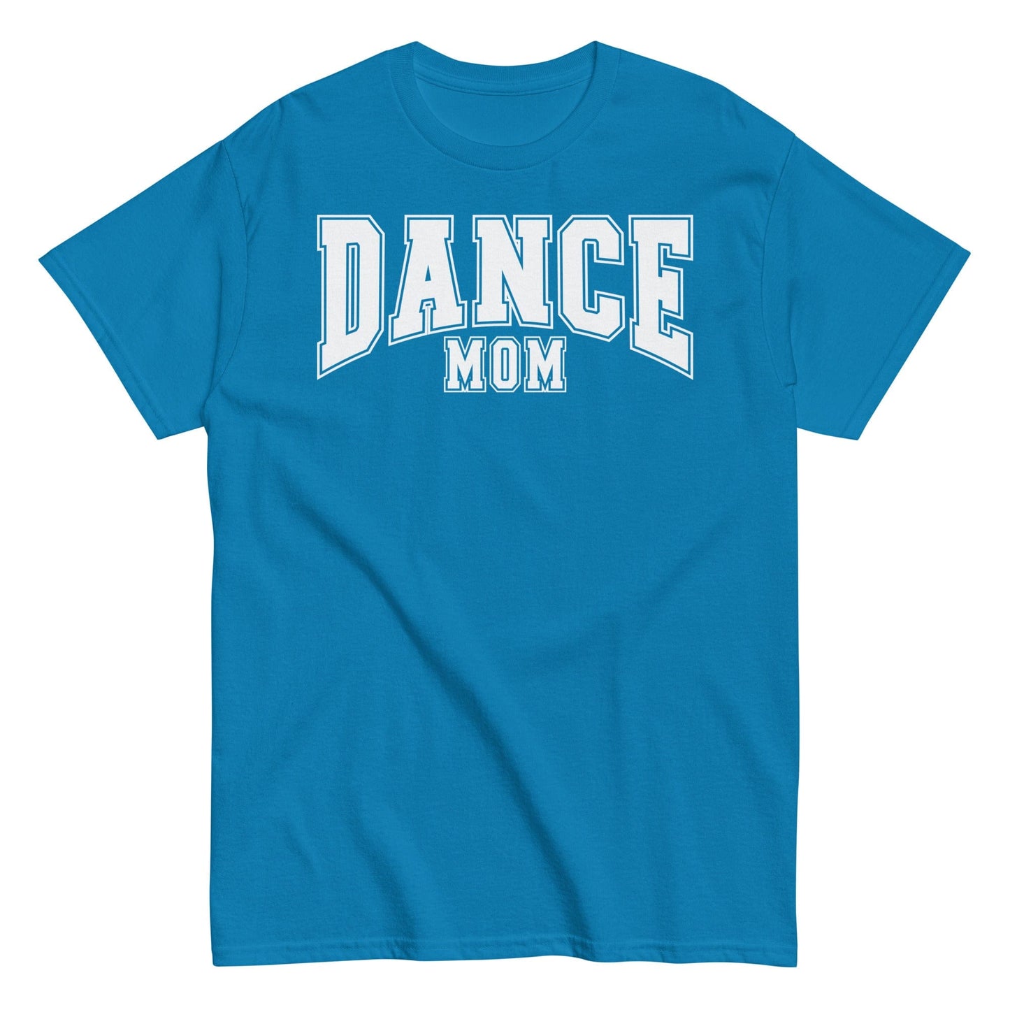 Classic Dance Mom Shirt | Bold Block Letter Dance Tee | Support Your Dancer in Style Sapphire / S Spirit Gear Collective T-Shirt