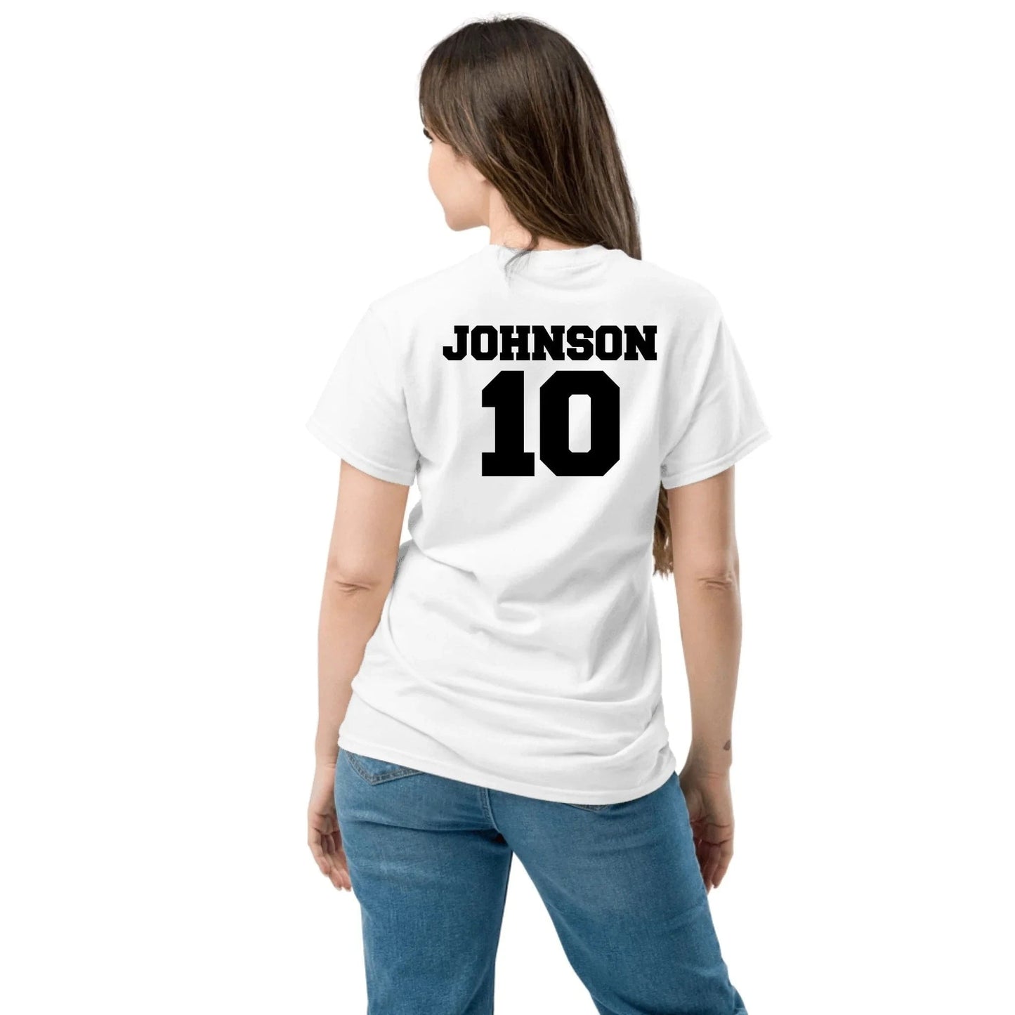 Custom Baseball Mom Shirt - Personalized Name & Jersey Number | Choose Front Graphic, Font & Color Spirit Gear Collective Custom Baseball Mom Shirt