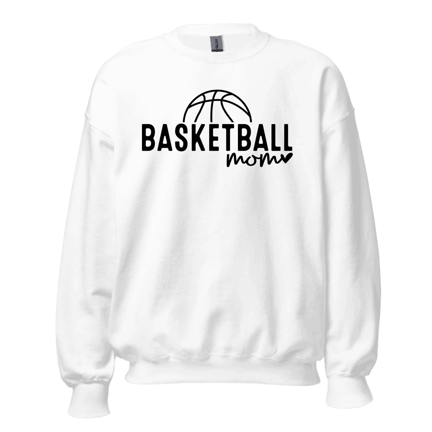 Custom Basketball Mom Sweatshirt - Personalized Name & Jersey Number | Choose Front Graphic, Font & Color Spirit Gear Collective Custom Sweatshirt