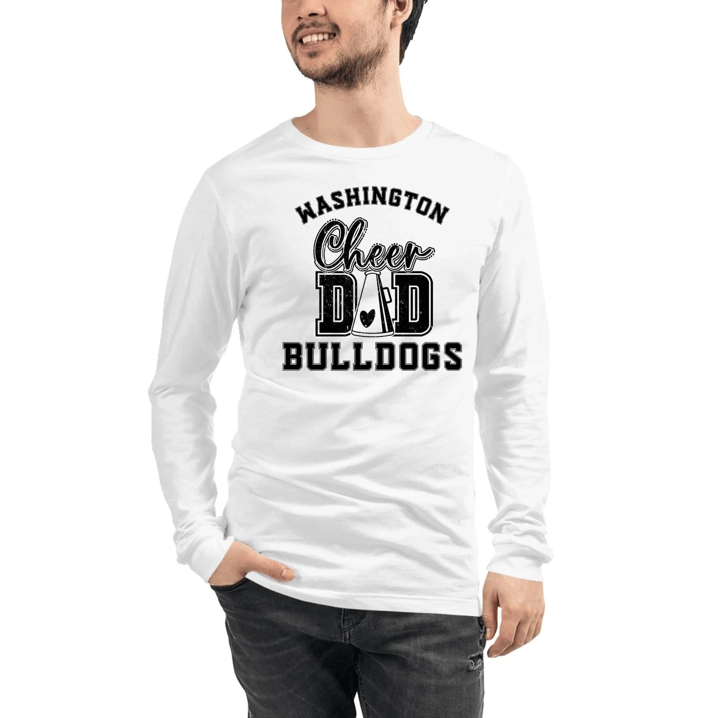 Custom Cheer Dad Long Sleeve Shirt Spirt Gear Collective Custom Cheer Dad Long Sleeve Shirt