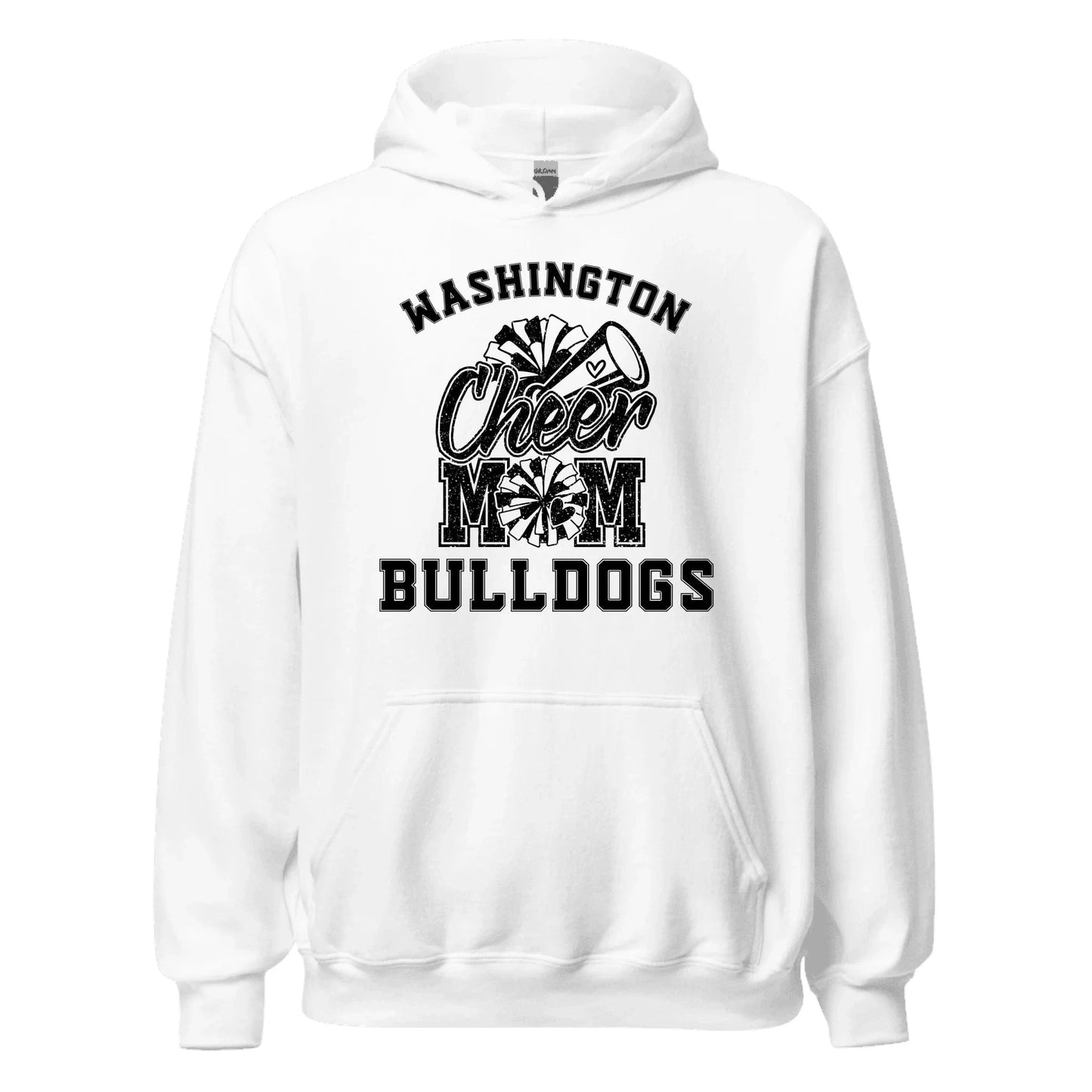 Custom Cheer Mom Hoodie Custom Cheer Mom Hoodie / White / S Spirt Gear Collective Custom Cheer Mom Hoodie