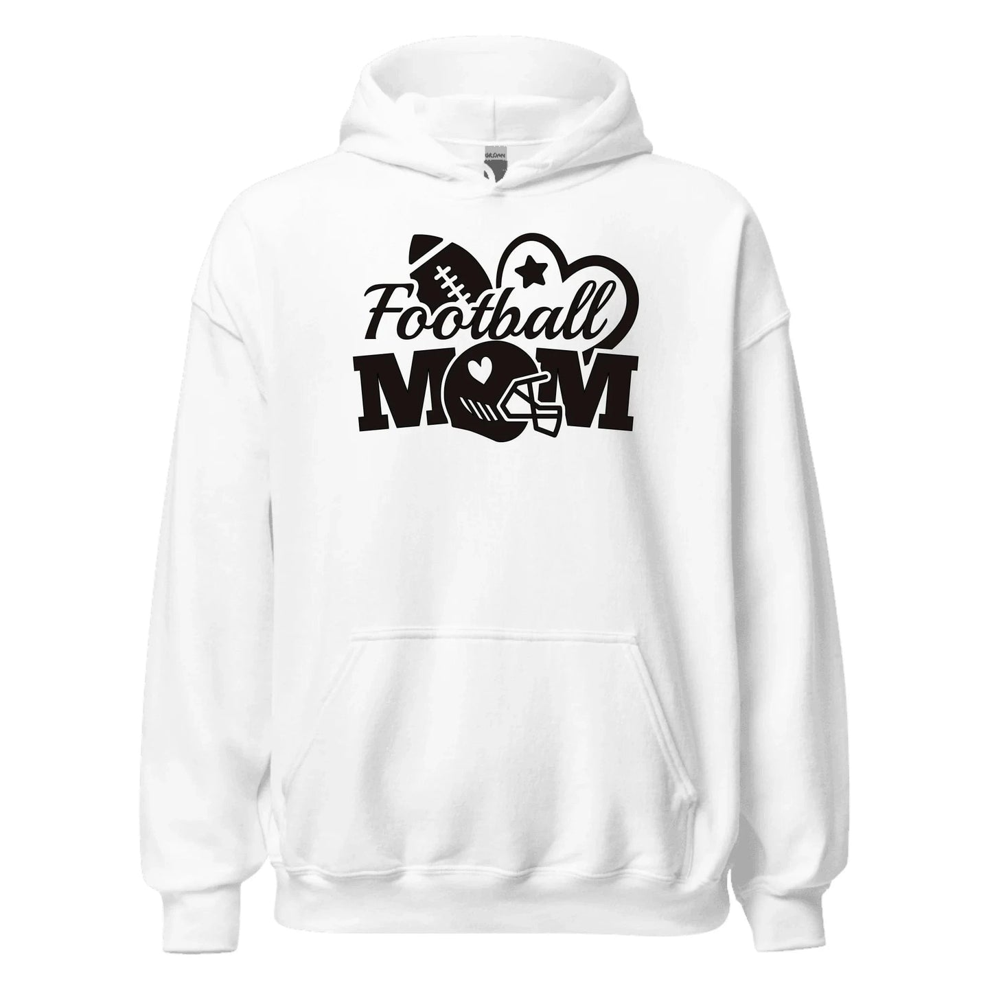 Custom Football Mom Hoodie Custom Football Mom Hoodie / Ash / S Spirit Gear Collective Custom Football Mom Hoodie