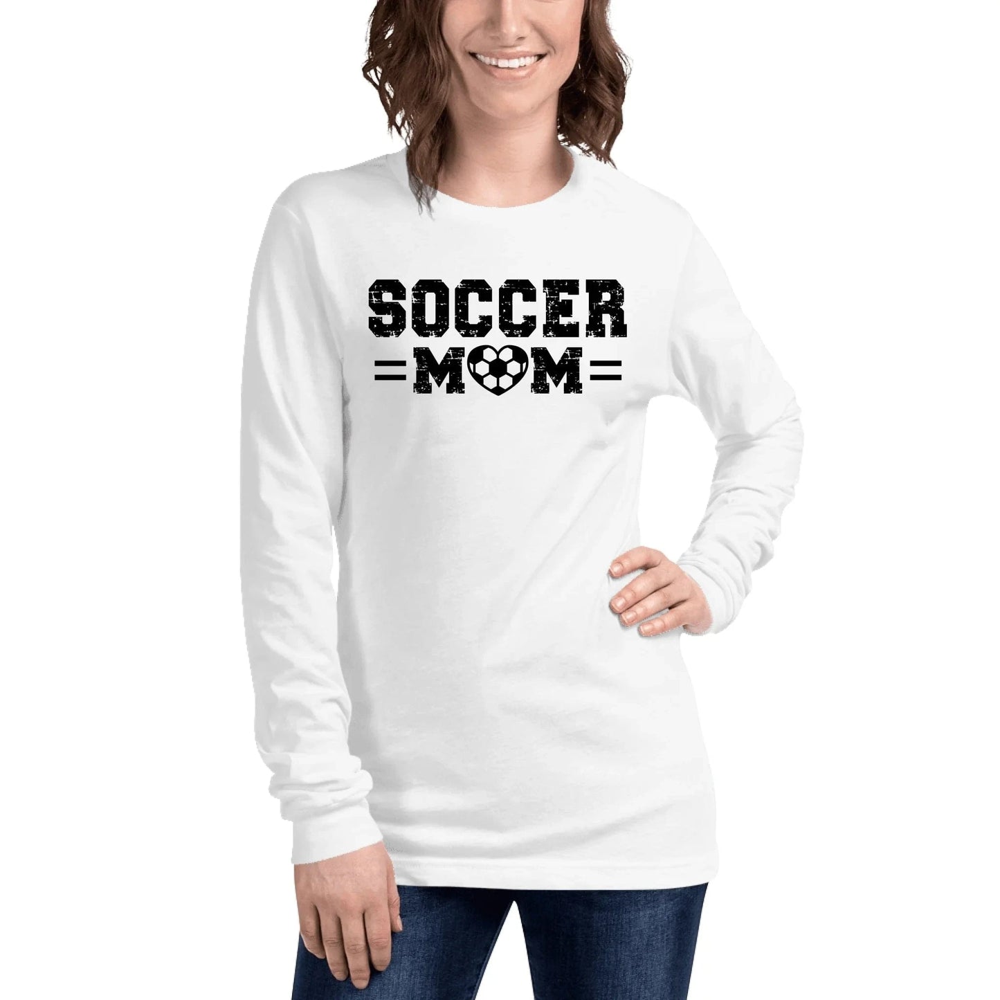 Custom Soccer Mom Long Sleeve Shirt Spirt Gear Collective Custom Soccer Mom Long Sleeve Shirt