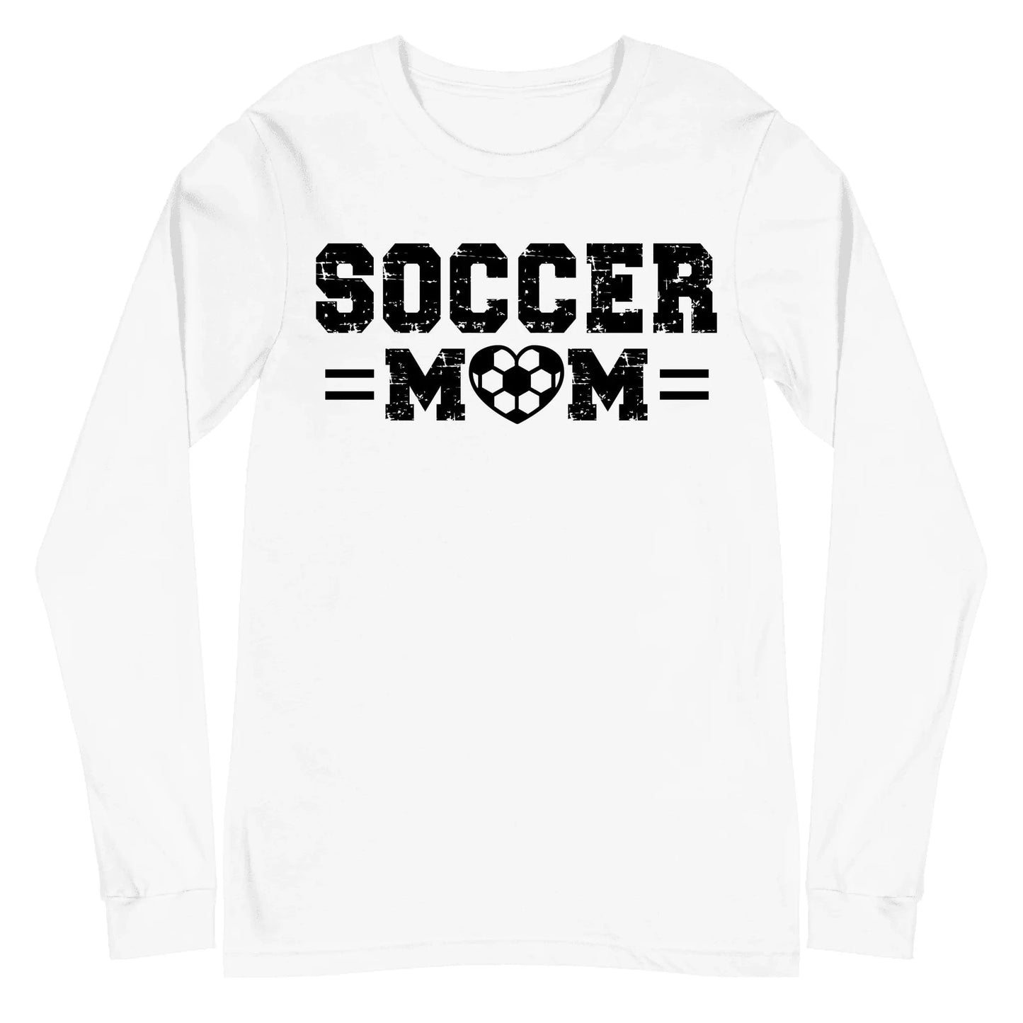 Custom Soccer Mom Long Sleeve Shirt Custom Soccer Mom Long Sleeve Shirt / White / 2XL Spirt Gear Collective Custom Soccer Mom Long Sleeve Shirt