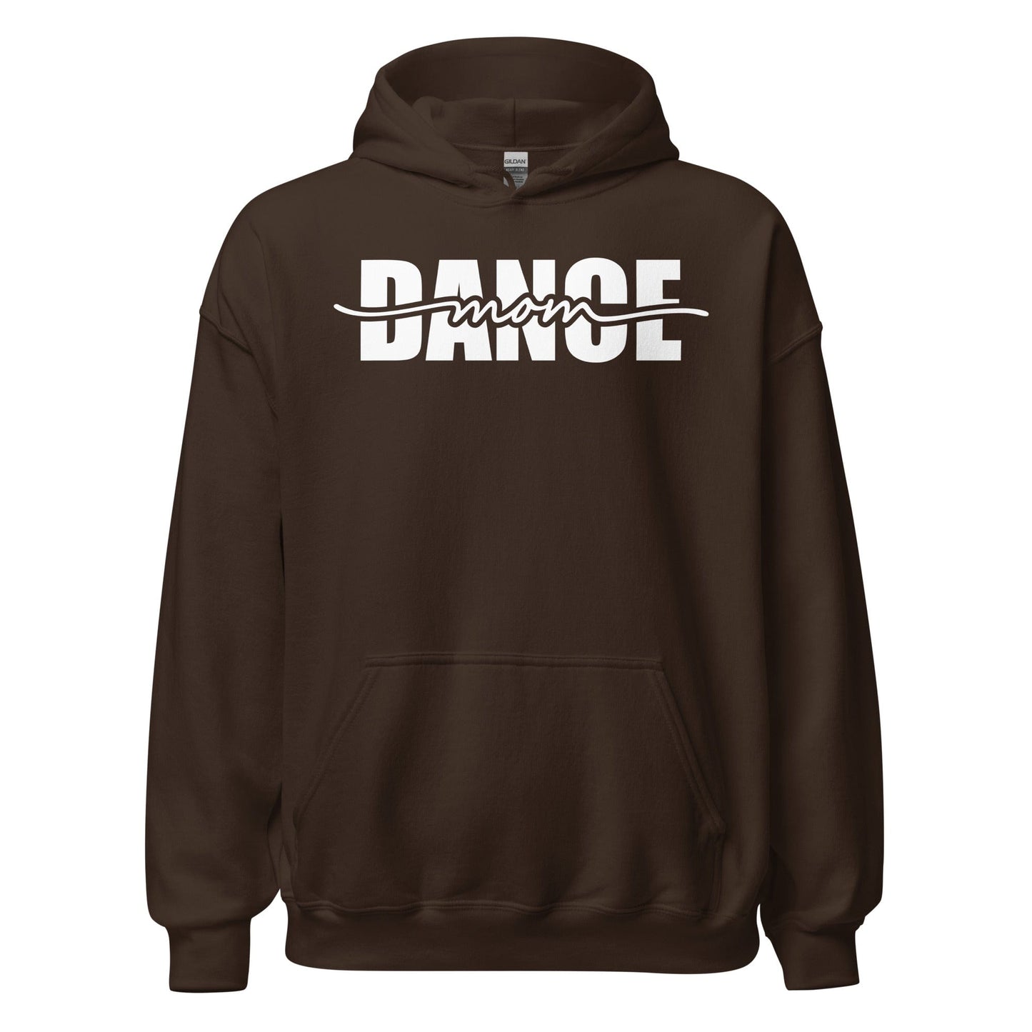 Dance Mom Graphic Hoodie – Strikethrough Style Tee Dark Chocolate / S Spirit Gear Collective Hoodie