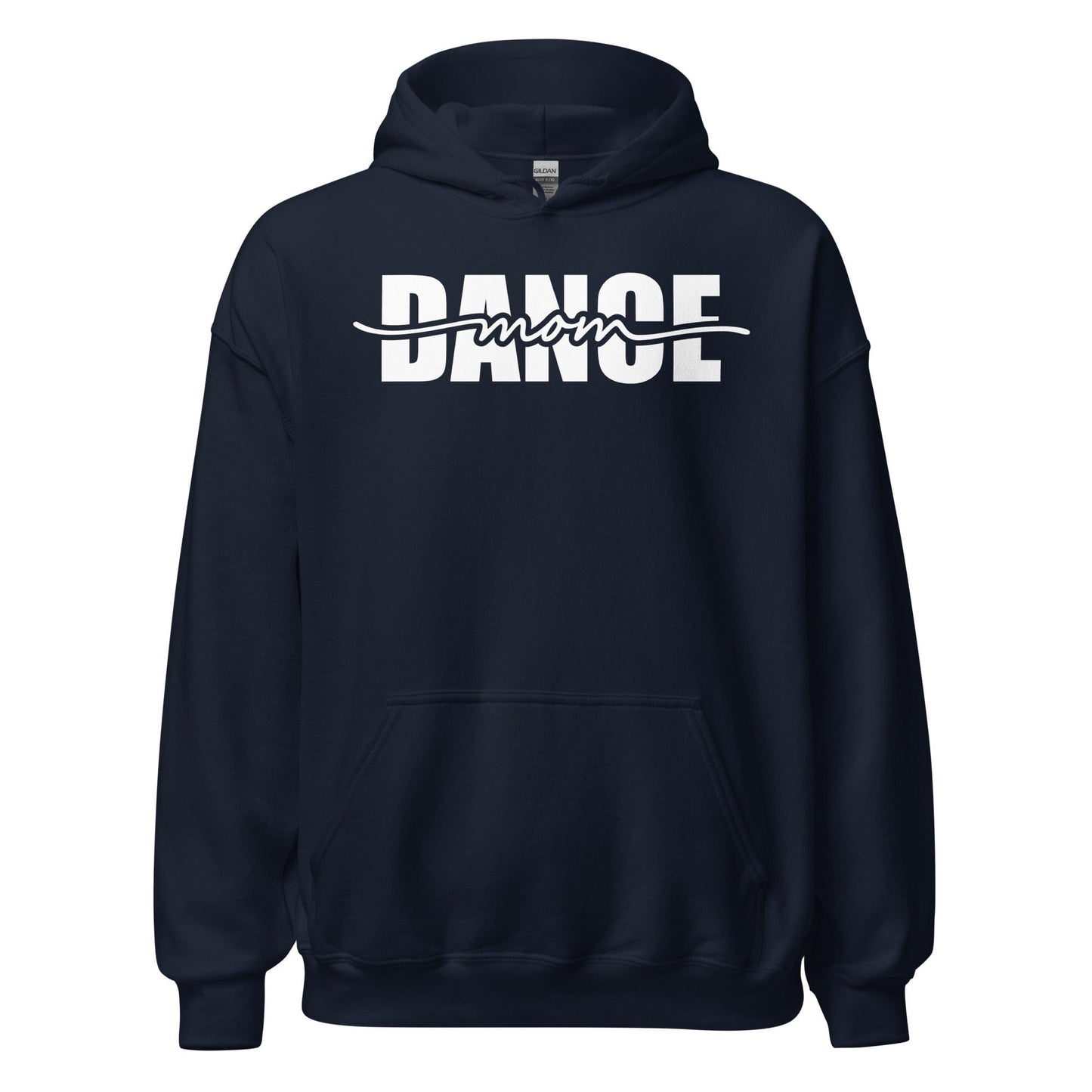 Dance Mom Graphic Hoodie – Strikethrough Style Tee Navy / S Spirit Gear Collective Hoodie