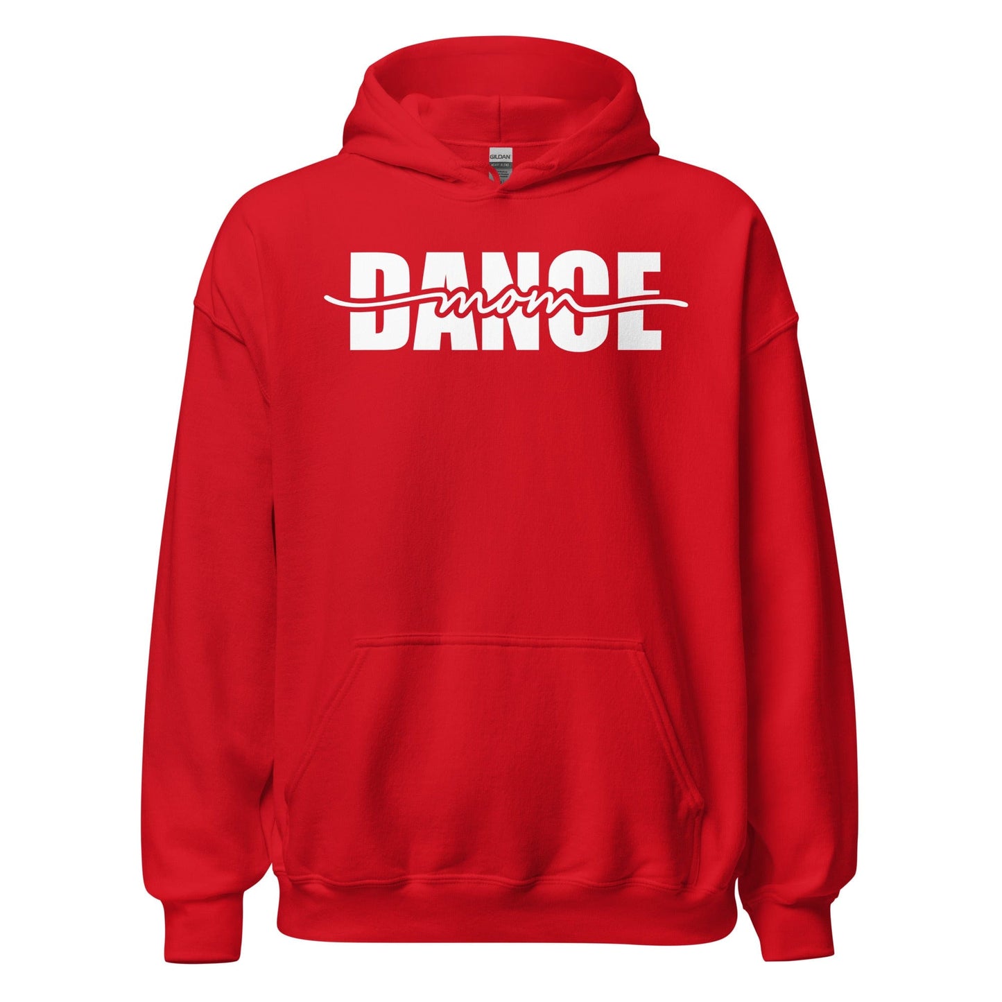Dance Mom Graphic Hoodie – Strikethrough Style Tee Red / S Spirit Gear Collective Hoodie