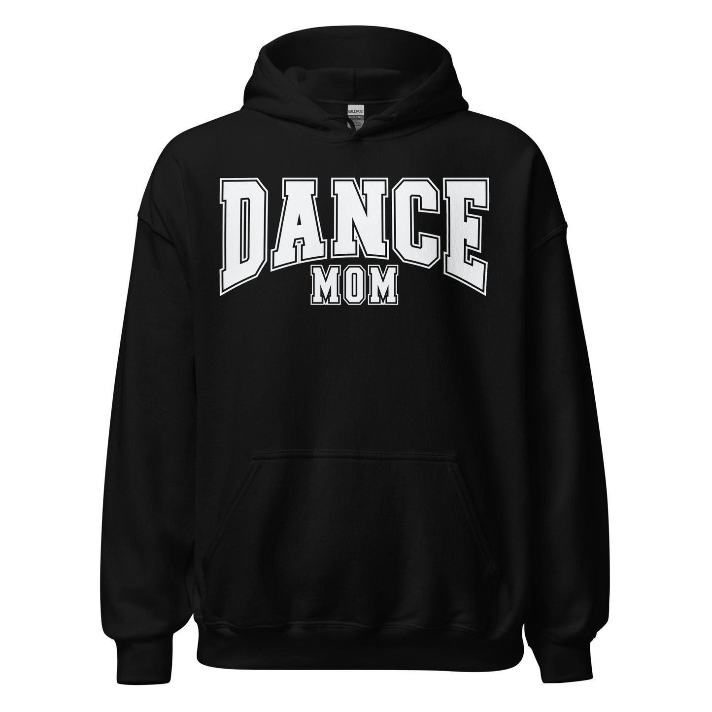 Dance Mom Hoodie | Bold Block Letter Pullover | Cozy Dance Parent Sweatshirt Black / S Spirit Gear Collective Hoodie