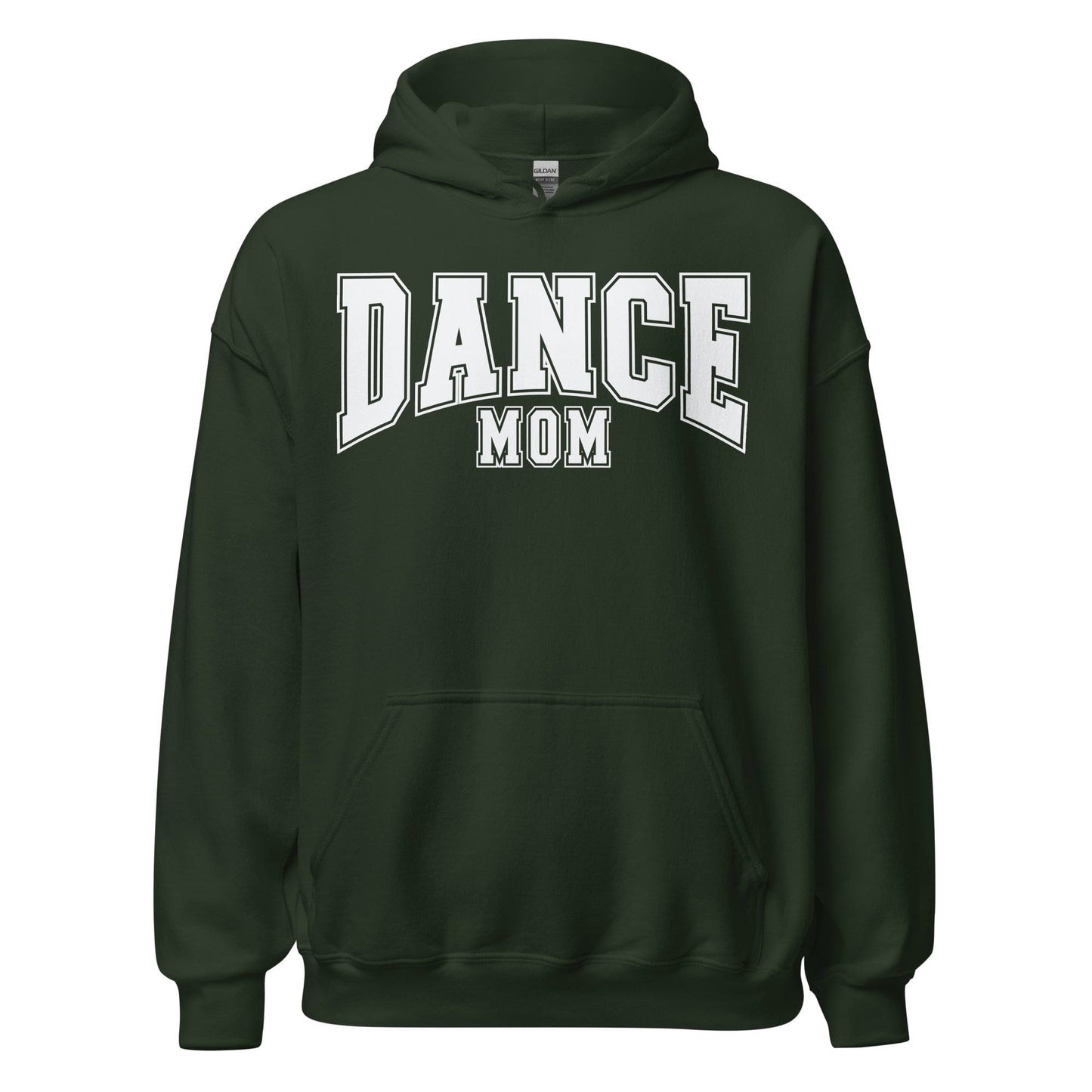 Dance Mom Hoodie | Bold Block Letter Pullover | Cozy Dance Parent Sweatshirt Forest Green / S Spirit Gear Collective Hoodie
