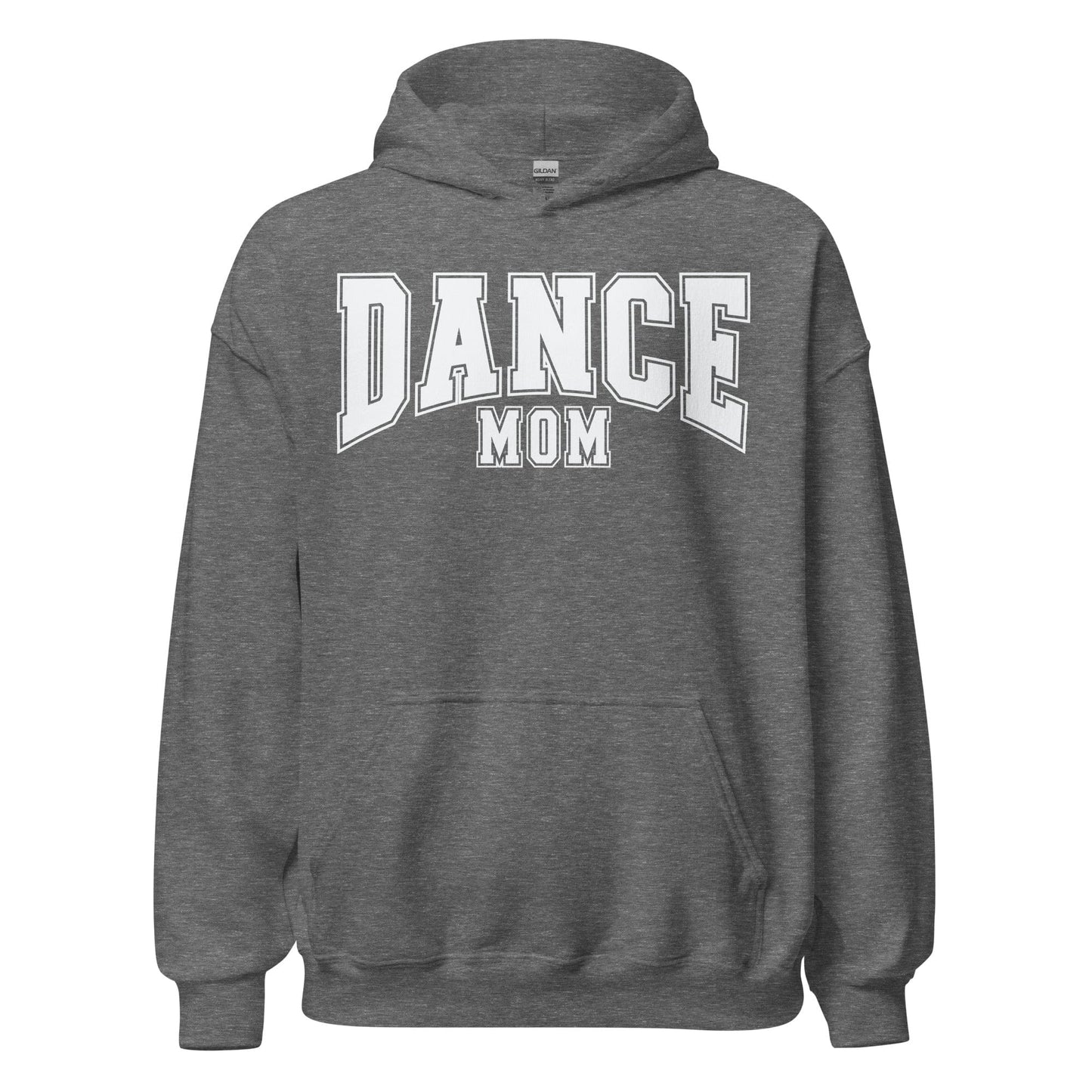 Dance Mom Hoodie | Bold Block Letter Pullover | Cozy Dance Parent Sweatshirt Graphite Heather / S Spirit Gear Collective Hoodie
