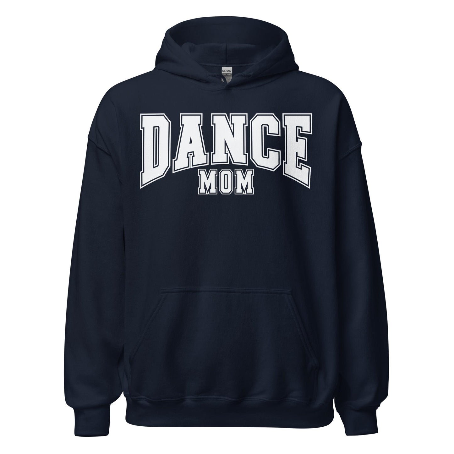 Dance Mom Hoodie | Bold Block Letter Pullover | Cozy Dance Parent Sweatshirt Navy / S Spirit Gear Collective Hoodie