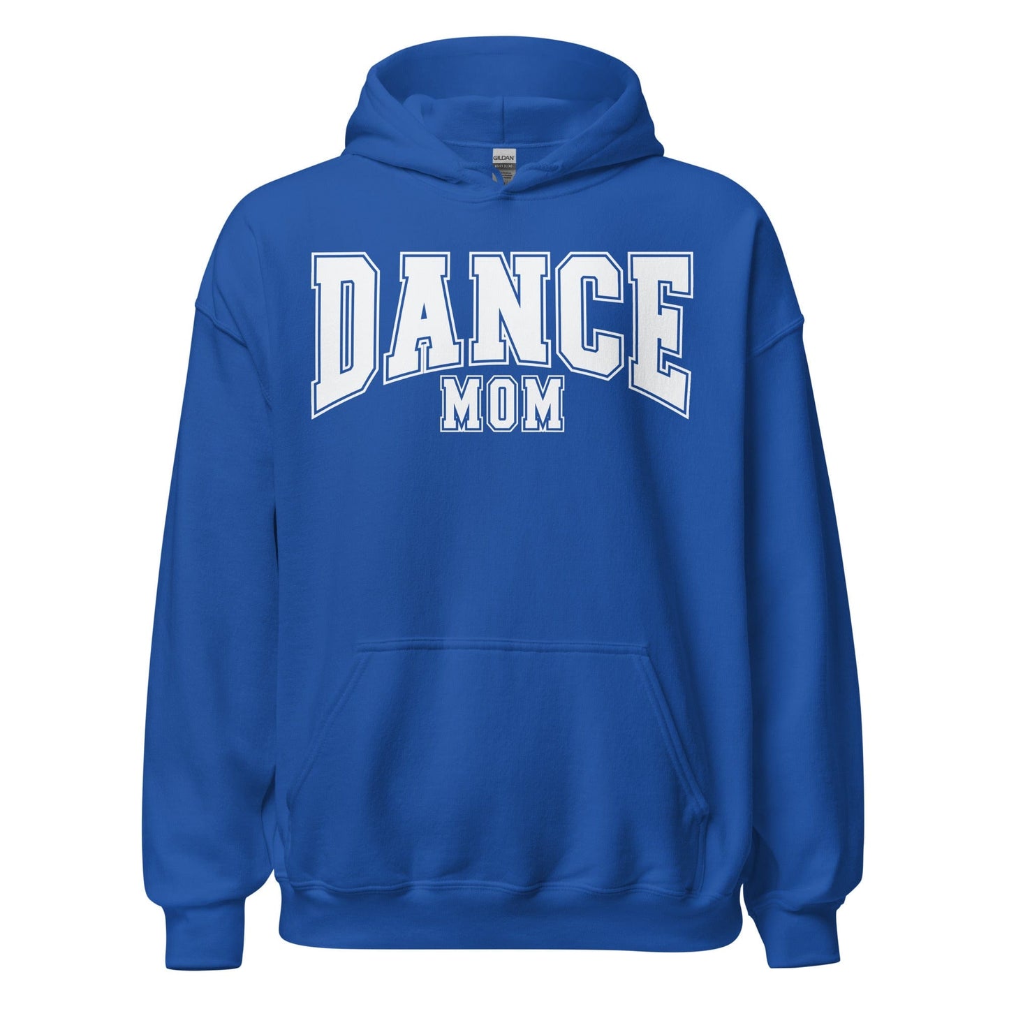 Dance Mom Hoodie | Bold Block Letter Pullover | Cozy Dance Parent Sweatshirt Royal / S Spirit Gear Collective Hoodie