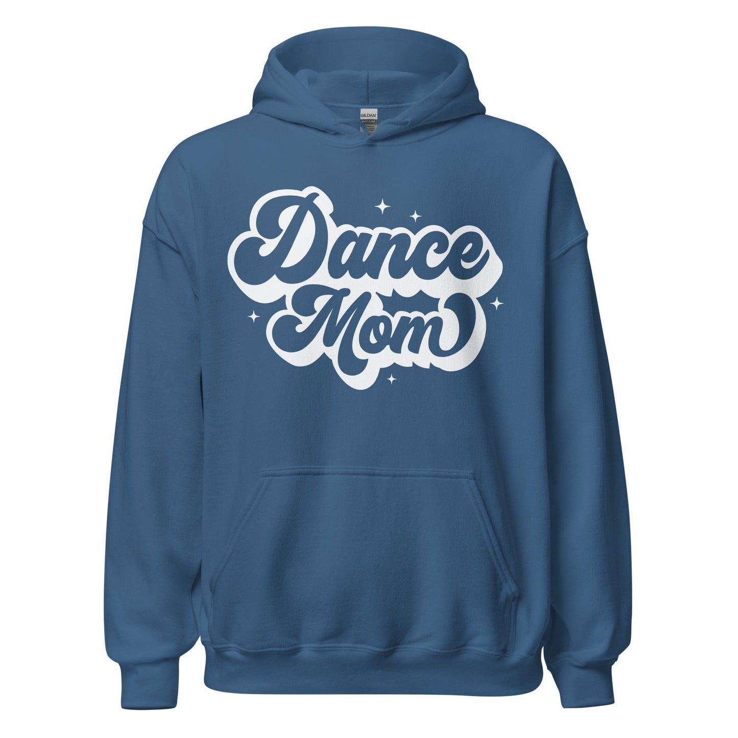 Dance Mom Hoodie – Cozy Retro Script Sweatshirt for Dance Season Indigo Blue / S Spirit Gear Collective