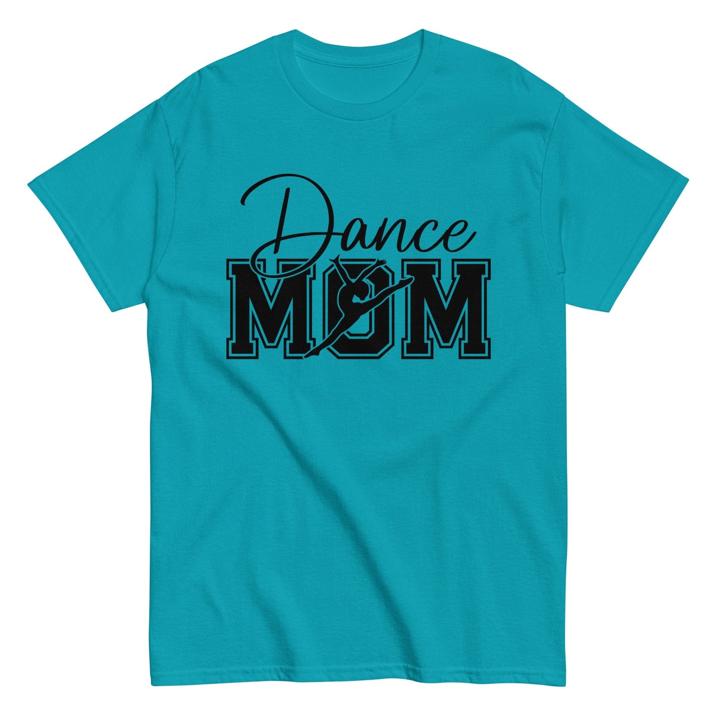 Dance Mom Shirt | Bold Dance Graphic Tee for Proud Moms | Multiple Colors Available Tropical Blue / S Spirit Gear Collective T-Shirt