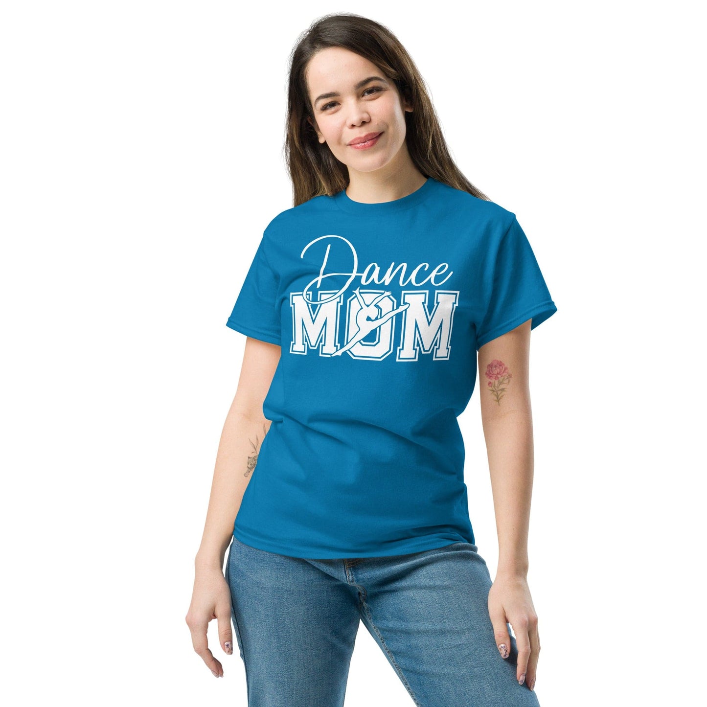 Dance Mom Varsity Style T-Shirt | Bold Lettering with Silhouette Graphic Spirit Gear Collective T-Shirt