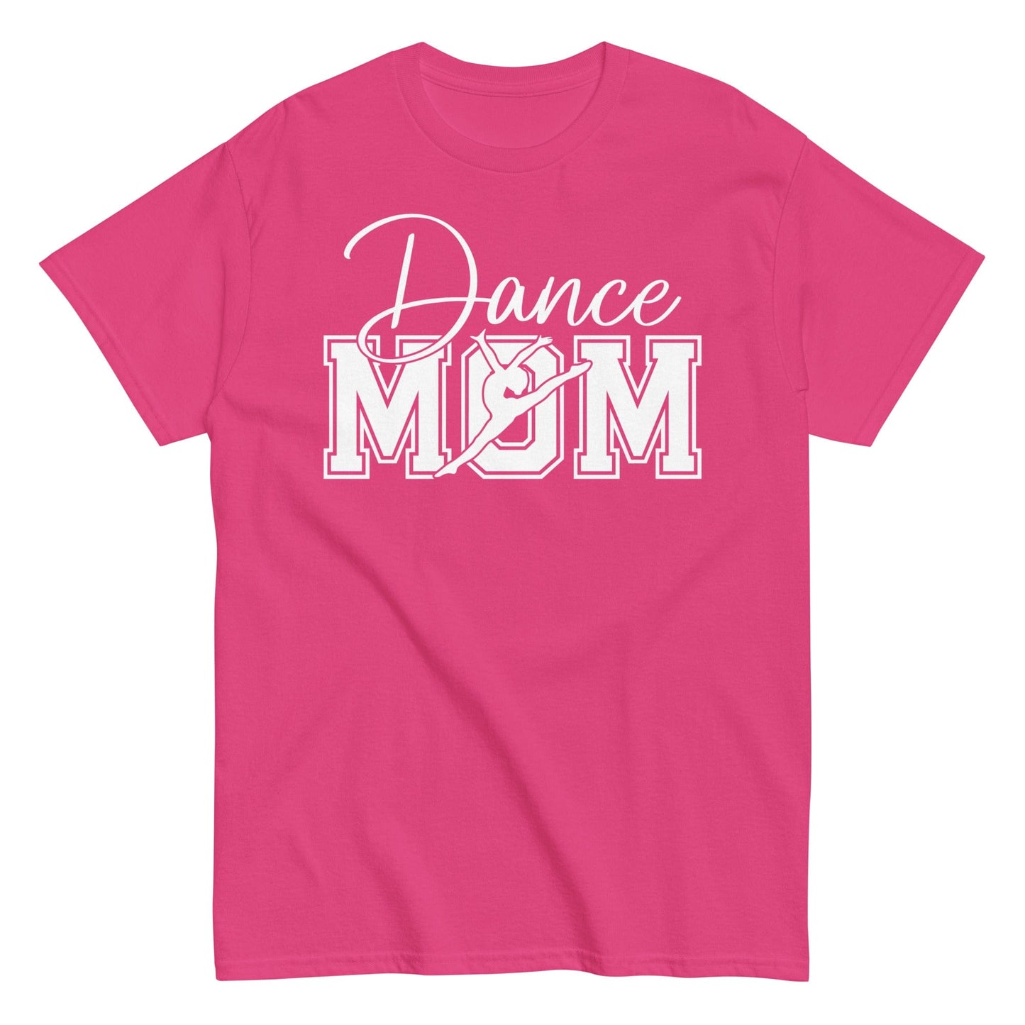 Dance Mom Varsity Style T-Shirt | Bold Lettering with Silhouette Graphic Heliconia / S Spirit Gear Collective T-Shirt