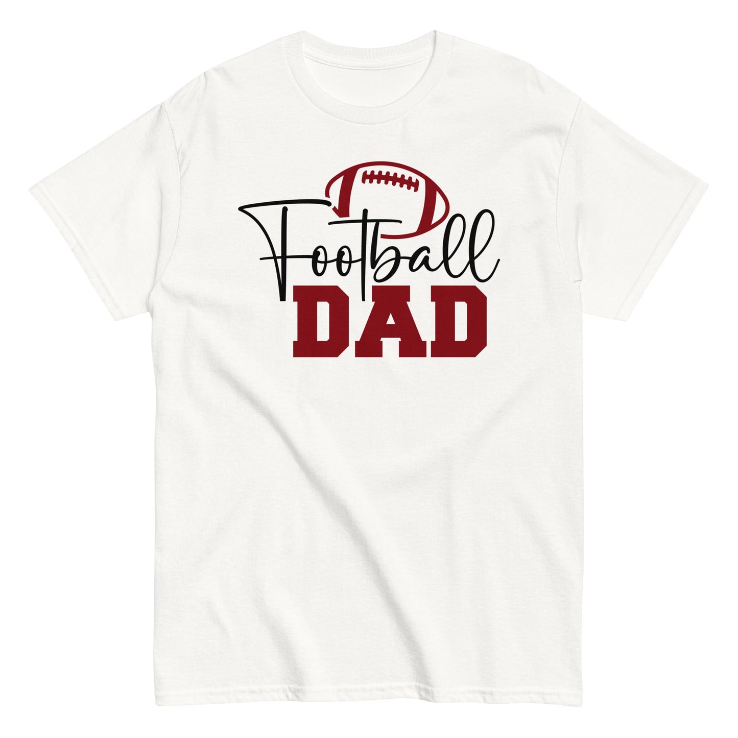 Football Dad Graphic Tee – Stylish Game Day Shirt for Proud Sports Dads White / S Spirit Gear Collective T-Shirt