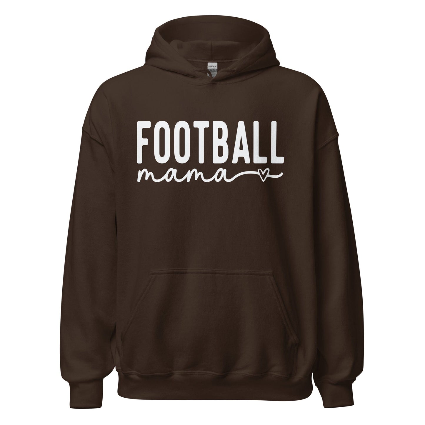 Football Mama Hoodie Dark Chocolate / S Spirit Gear Collective Hoodie