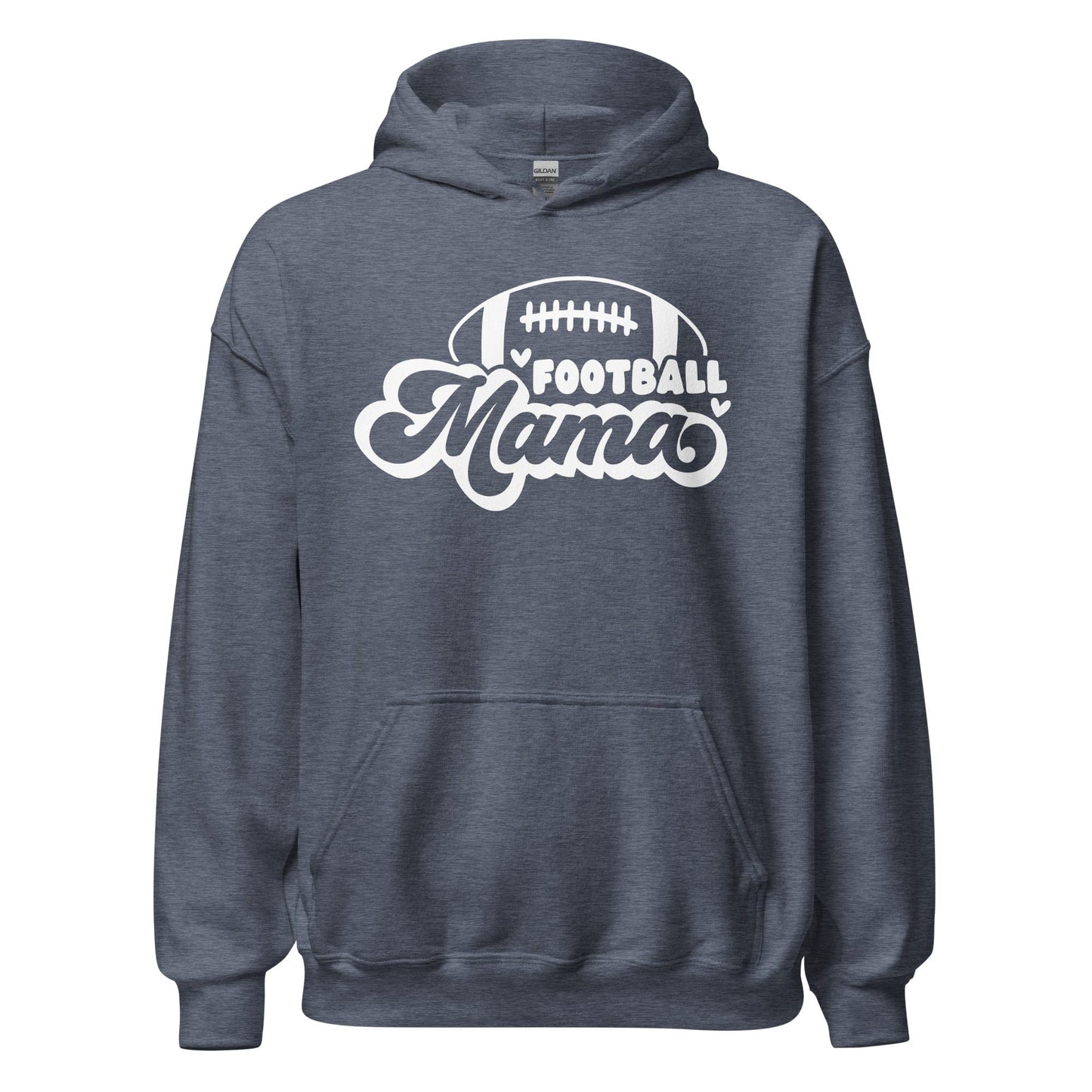 Football Mama Hoodie Heather Sport Dark Navy / S Spirit Gear Collective Hoodie