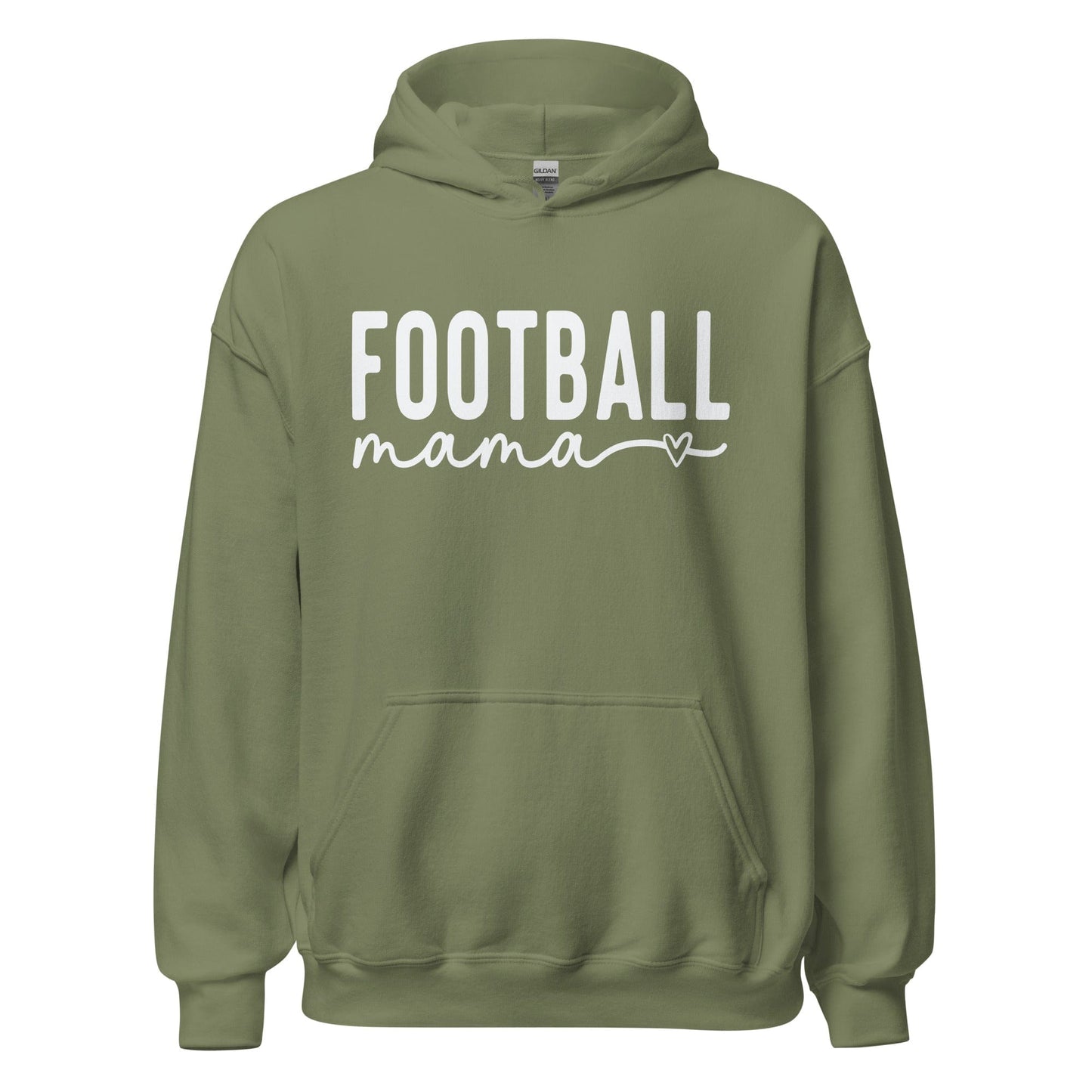 Football Mama Hoodie Military Green / S Spirit Gear Collective Hoodie