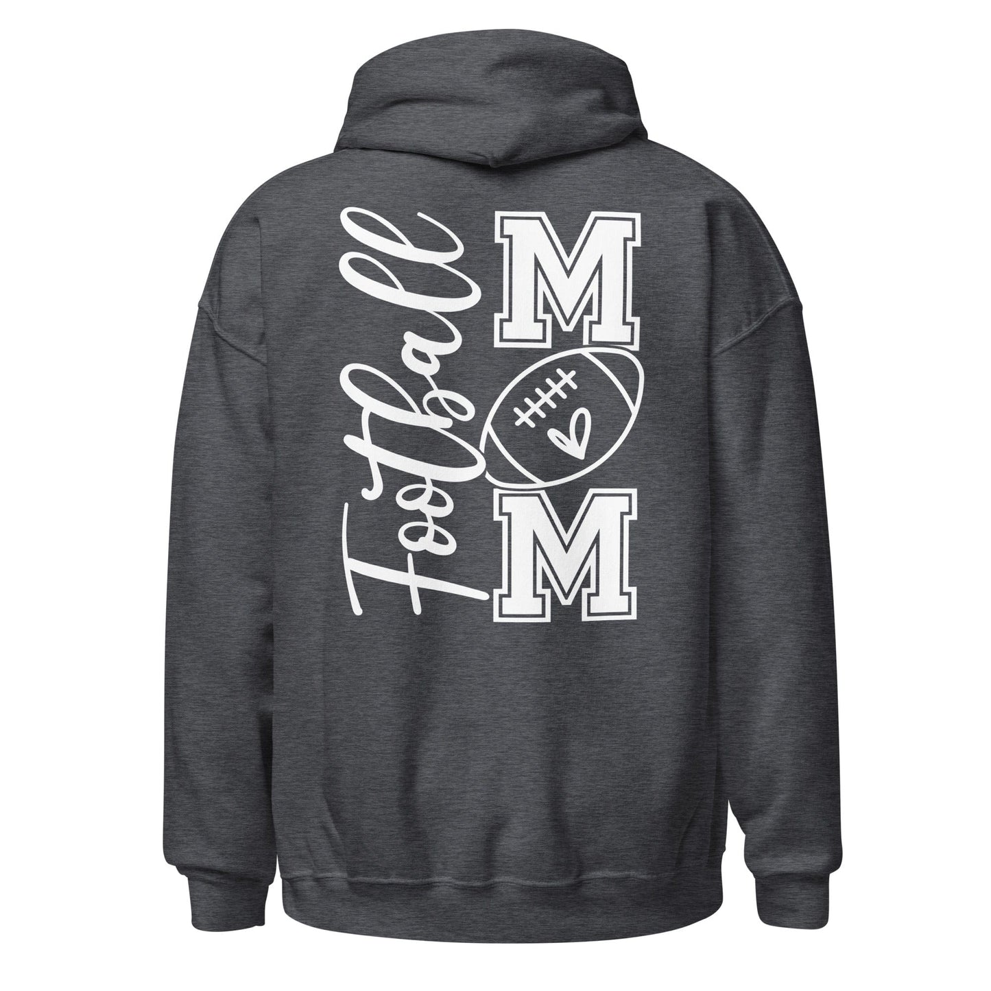 Football Mom Hoodie (back) Dark Heather / S Spirit Gear Collective Hoodie