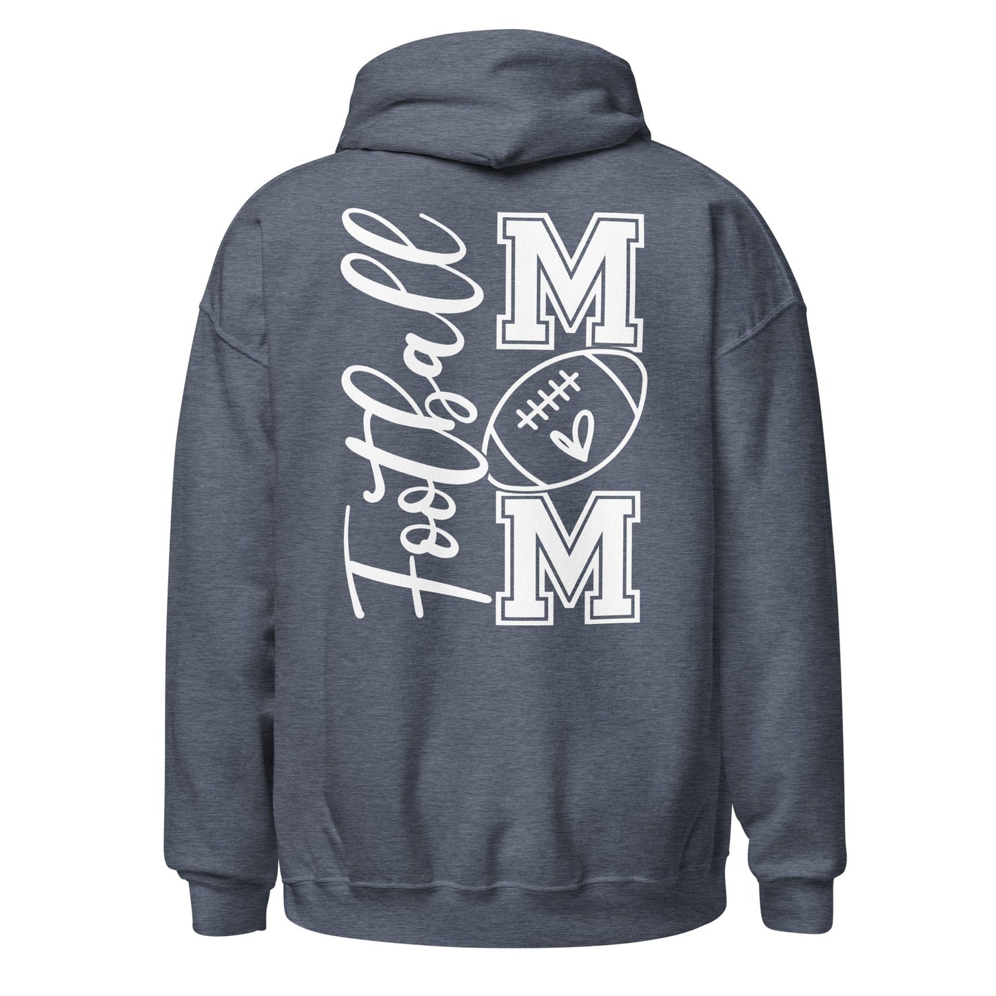 Football Mom Hoodie (back) Heather Sport Dark Navy / S Spirit Gear Collective Hoodie