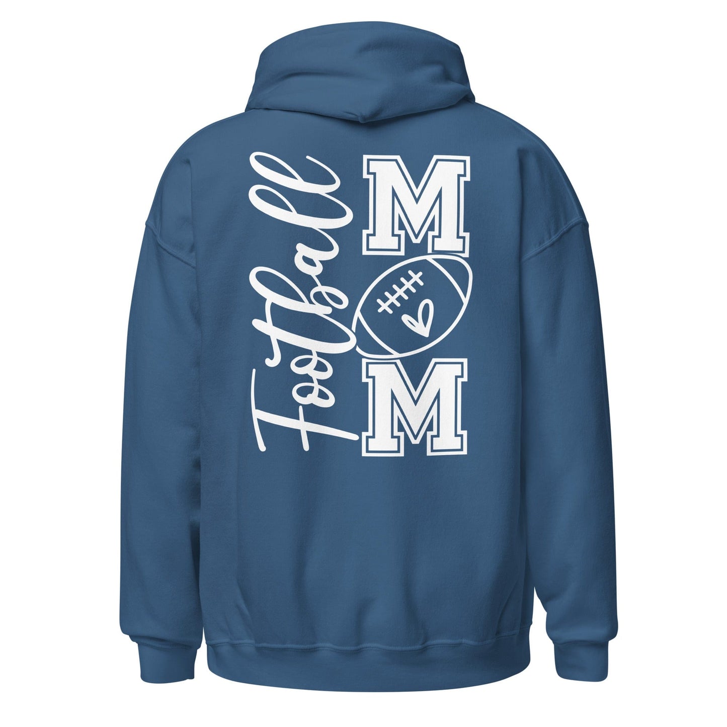 Football Mom Hoodie (back) Indigo Blue / S Spirit Gear Collective Hoodie