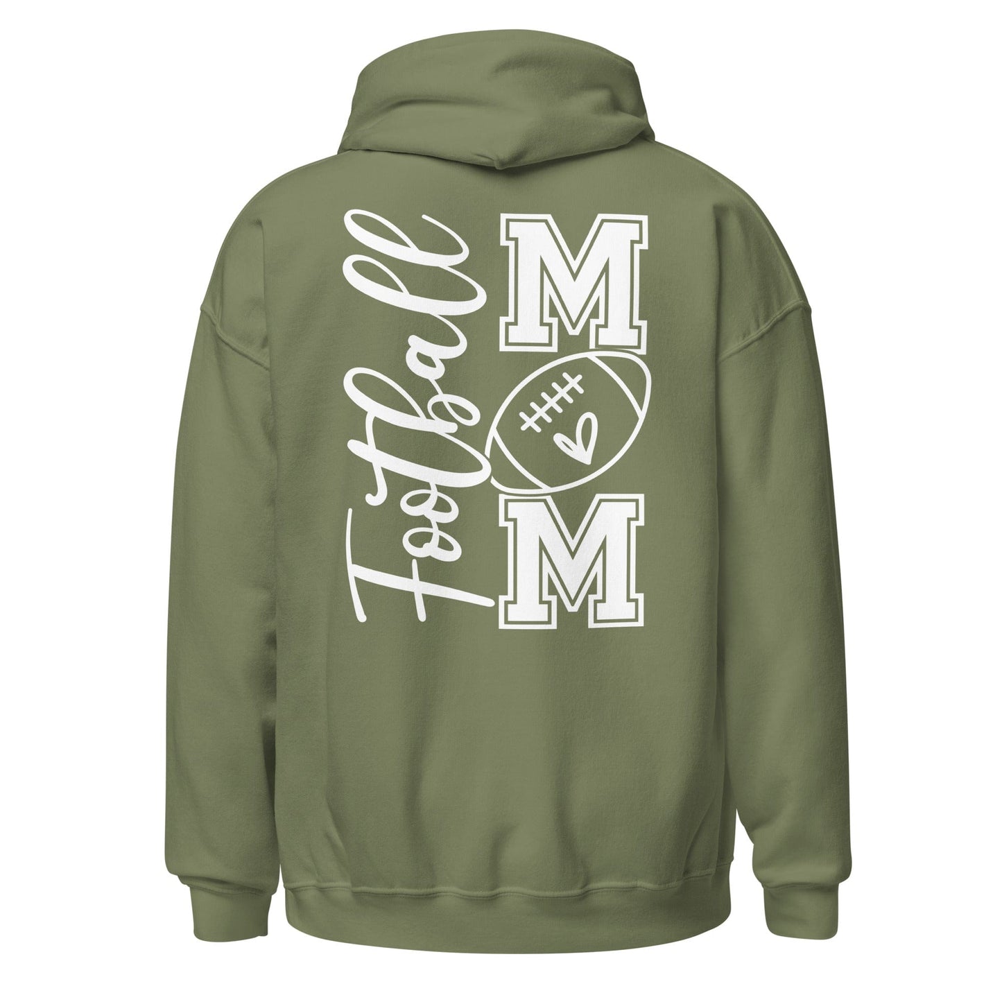 Football Mom Hoodie (back) Military Green / S Spirit Gear Collective Hoodie