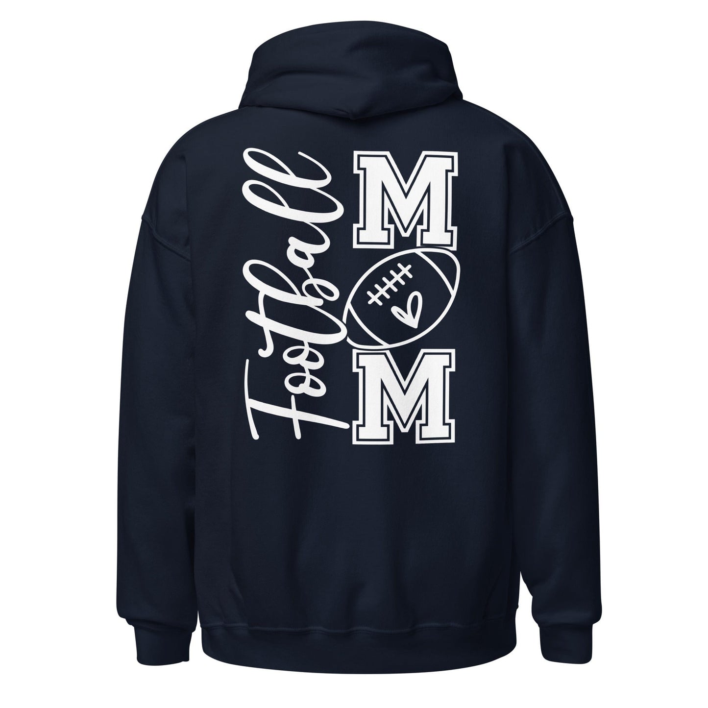 Football Mom Hoodie (back) Navy / S Spirit Gear Collective Hoodie