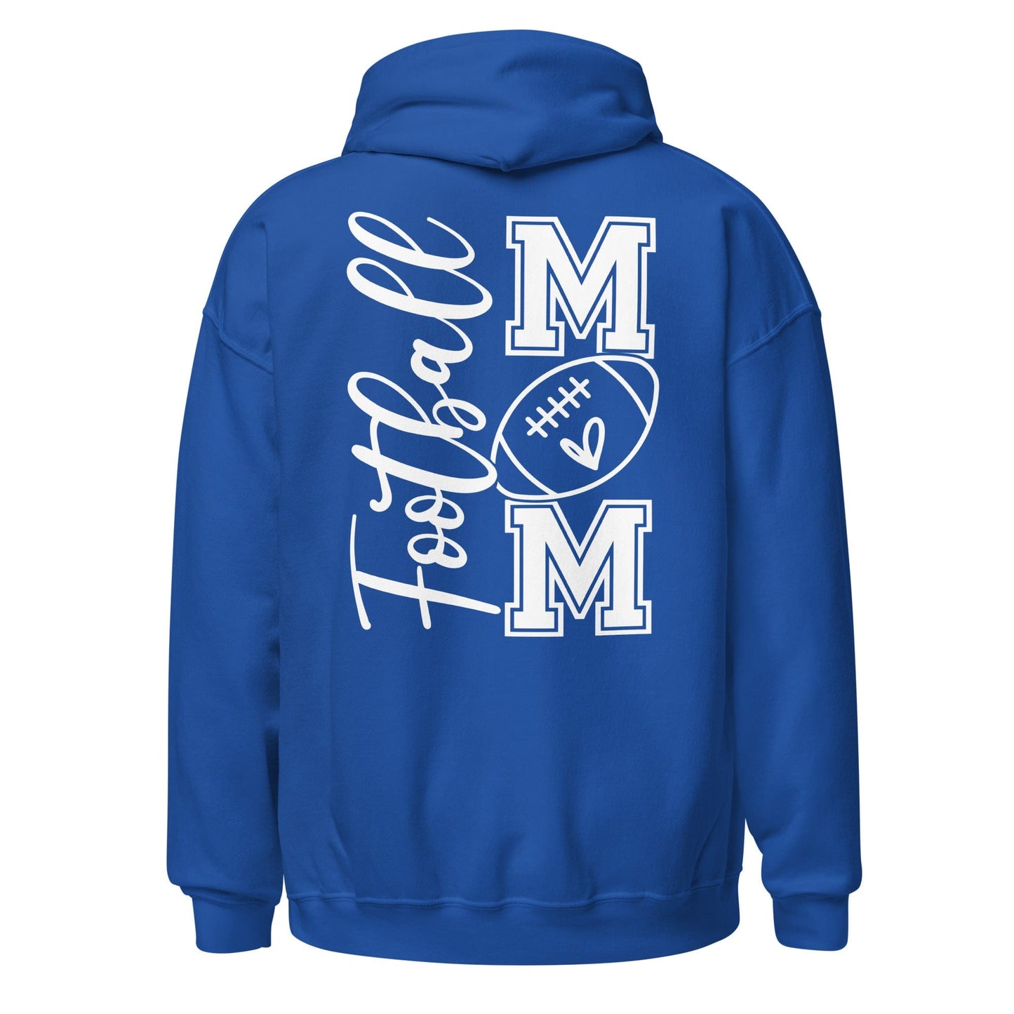 Football Mom Hoodie (back) Royal / S Spirit Gear Collective Hoodie