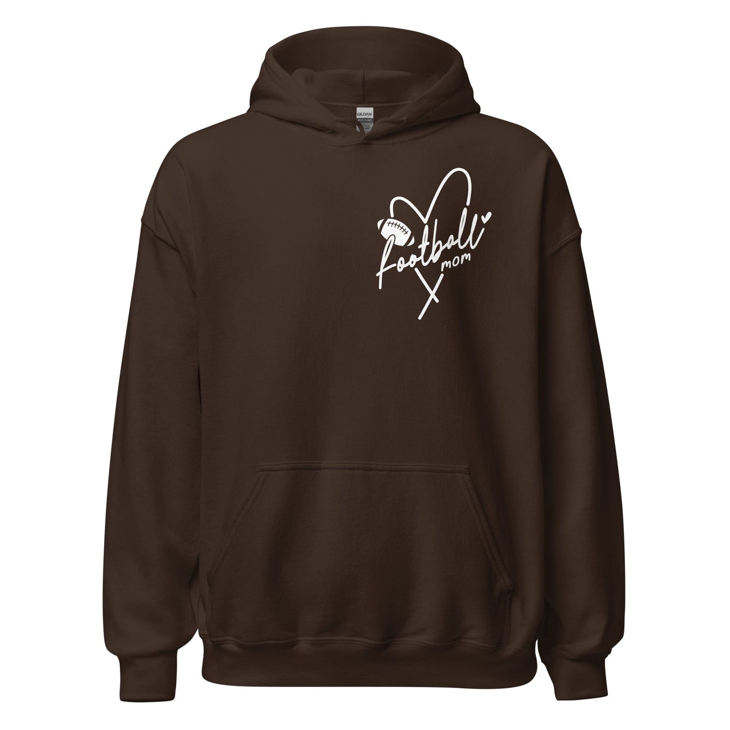 Football Mom Hoodie Dark Chocolate / S Spirit Gear Collective Hoodie