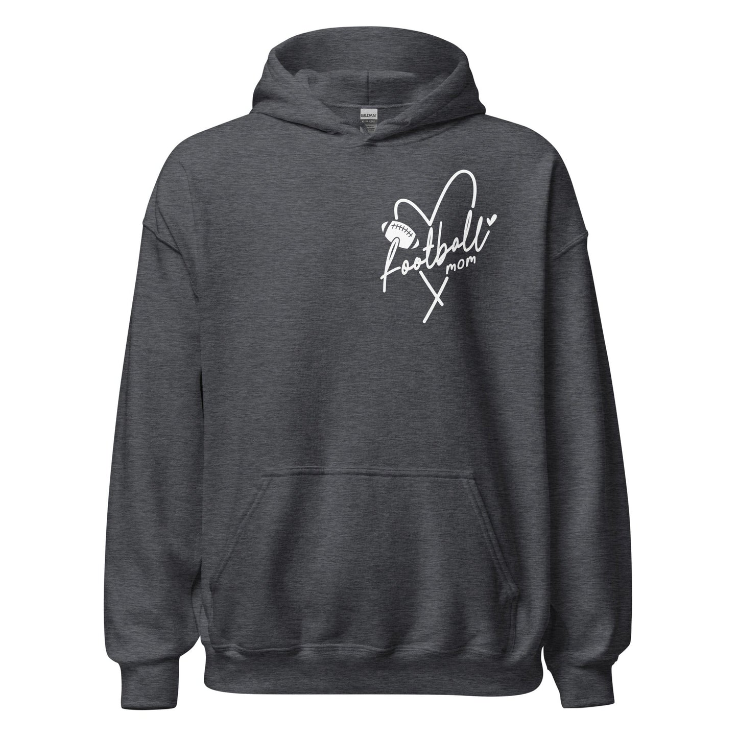 Football Mom Hoodie Dark Heather / S Spirit Gear Collective Hoodie