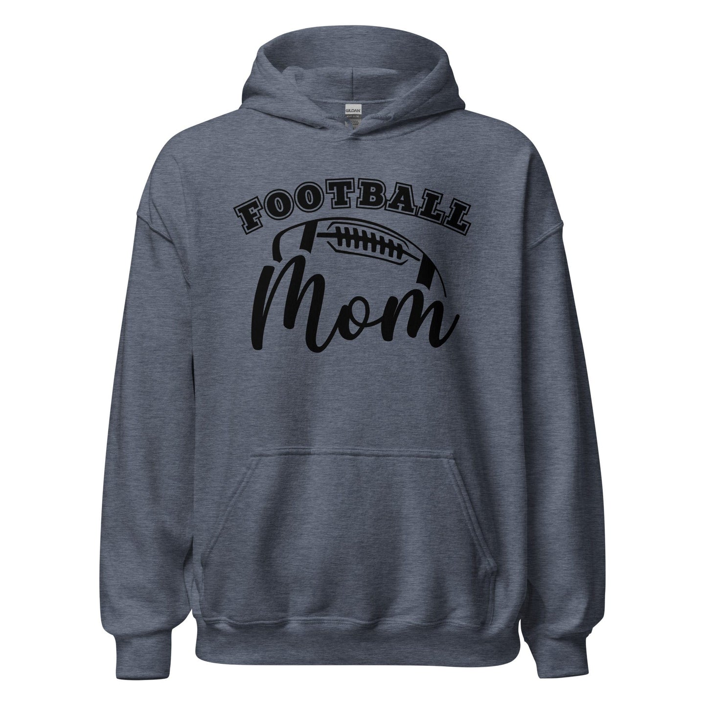 Football Mom Hoodie Heather Sport Dark Navy / S Spirit Gear Collective Hoodie