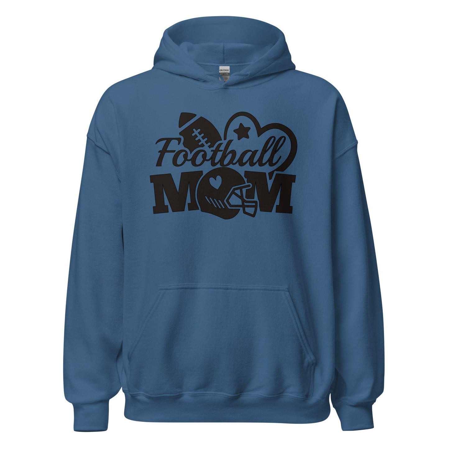 Football Mom Hoodie Indigo Blue / S Spirit Gear Collective Hoodie