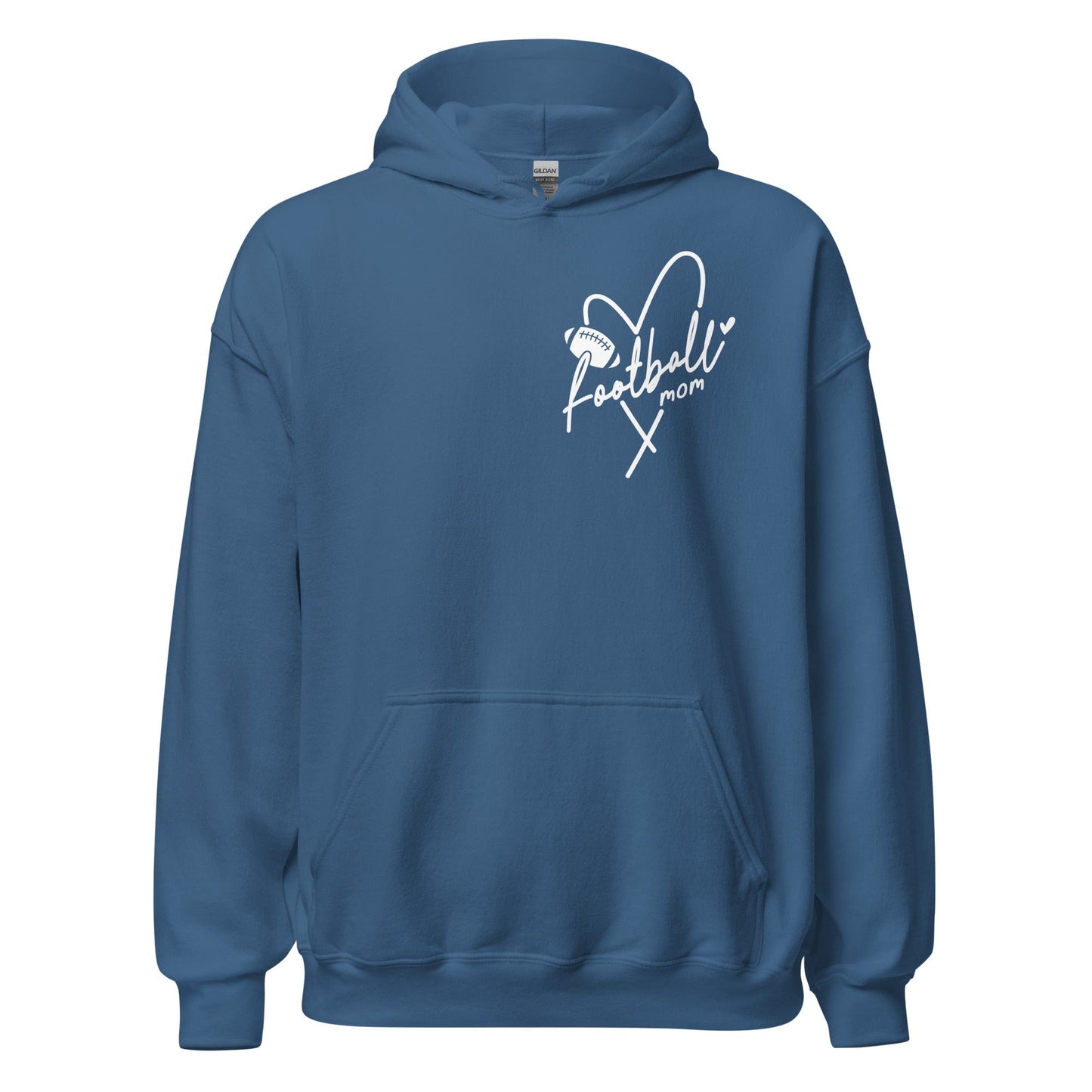 Football Mom Hoodie Indigo Blue / S Spirit Gear Collective Hoodie