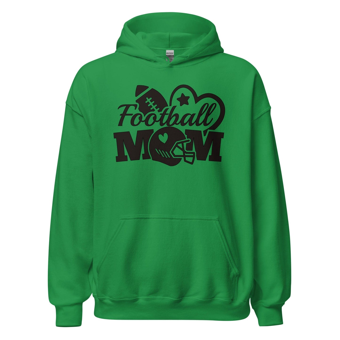 Football Mom Hoodie Irish Green / S Spirit Gear Collective Hoodie
