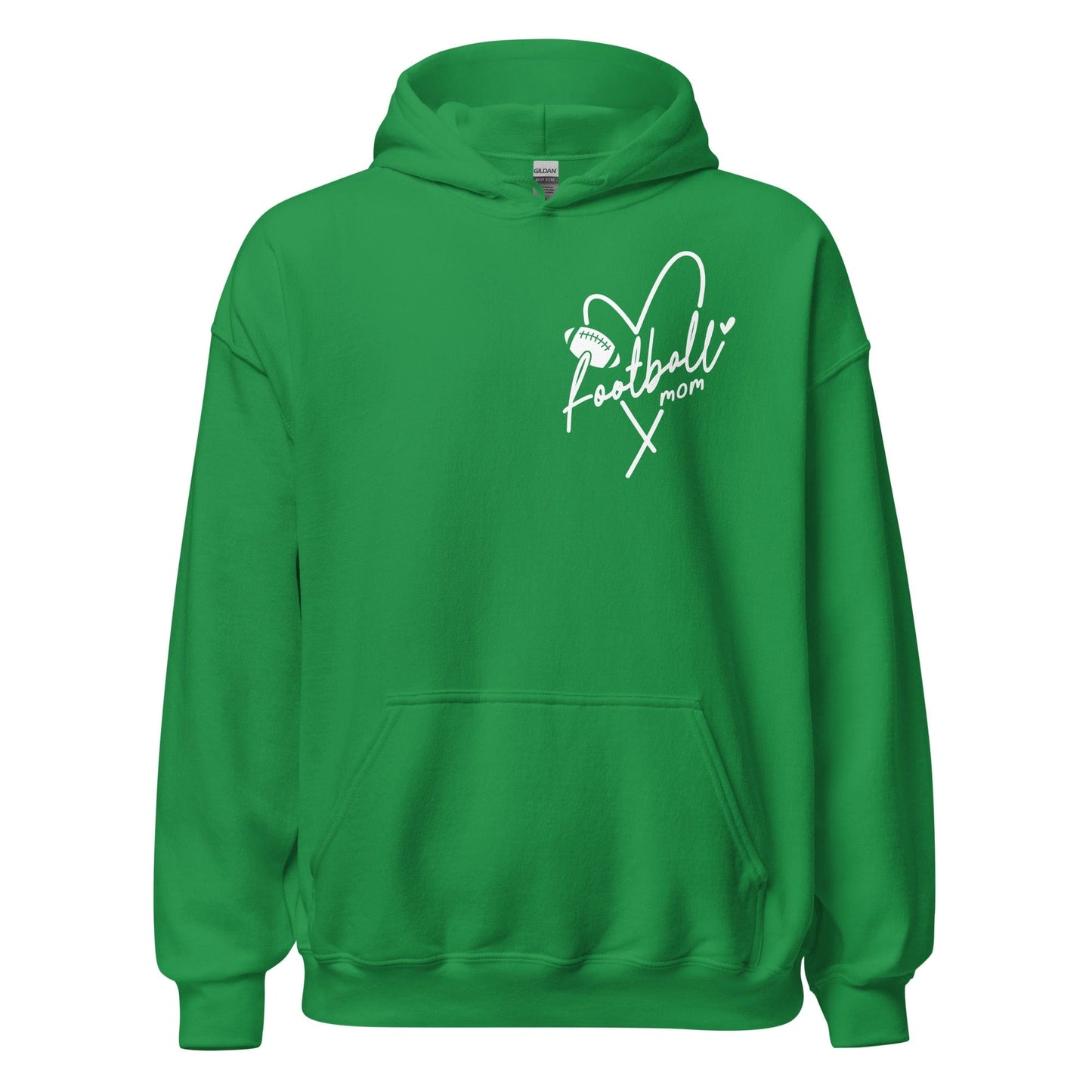 Football Mom Hoodie Irish Green / S Spirit Gear Collective Hoodie