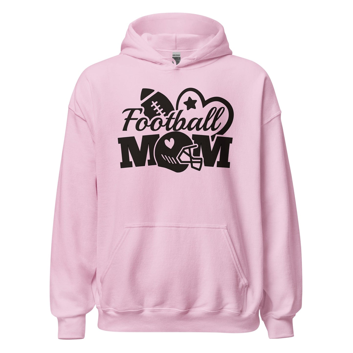 Football Mom Hoodie Light Pink / S Spirit Gear Collective Hoodie